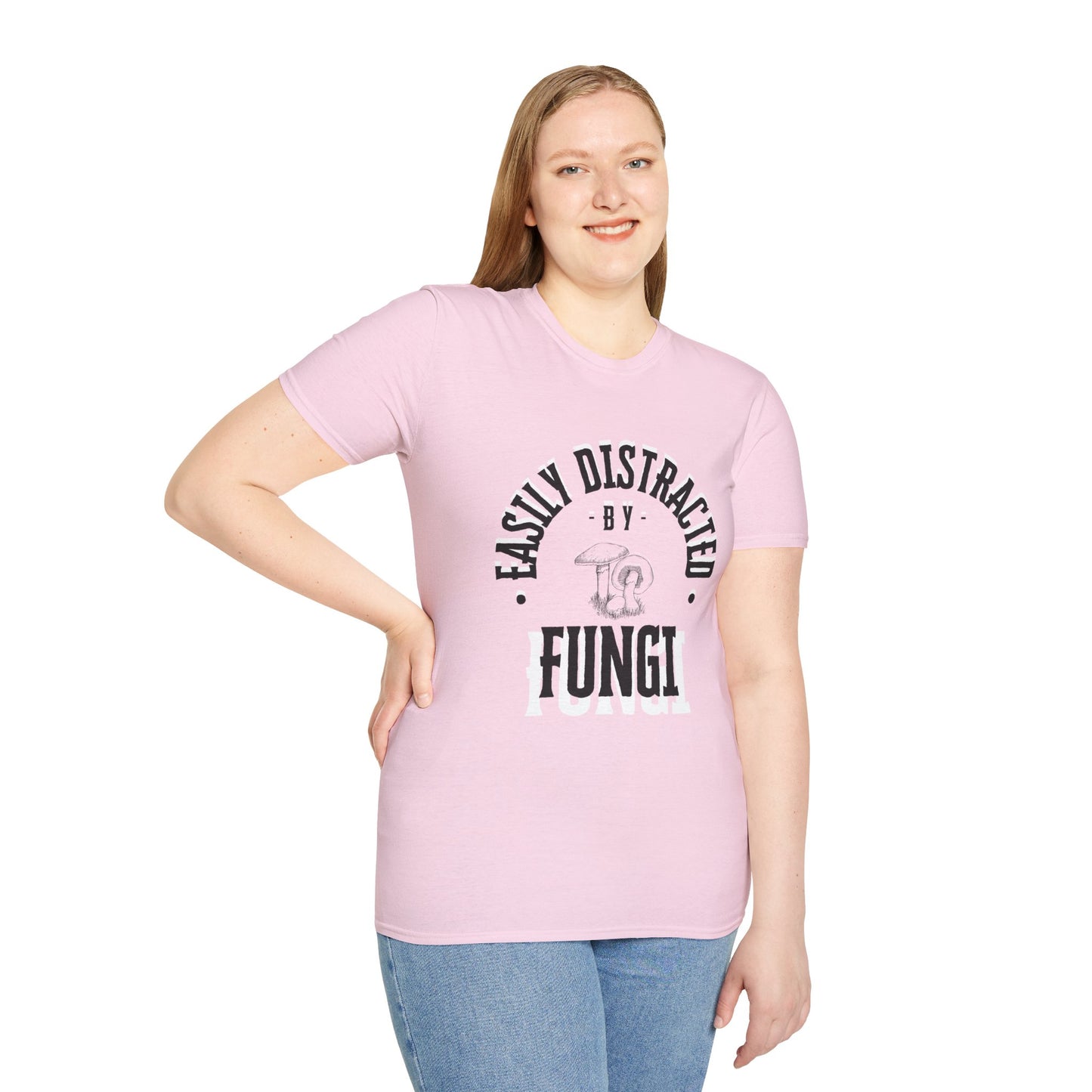 Unisex Softstyle T-Shirt, Distracted by Fungi