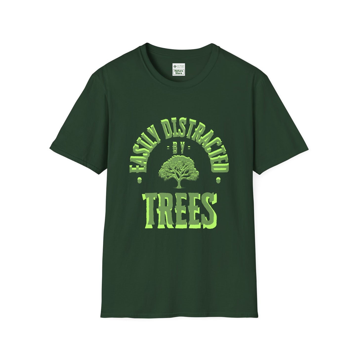 T-Shirt Unisex Softstyle, Distracted by Trees