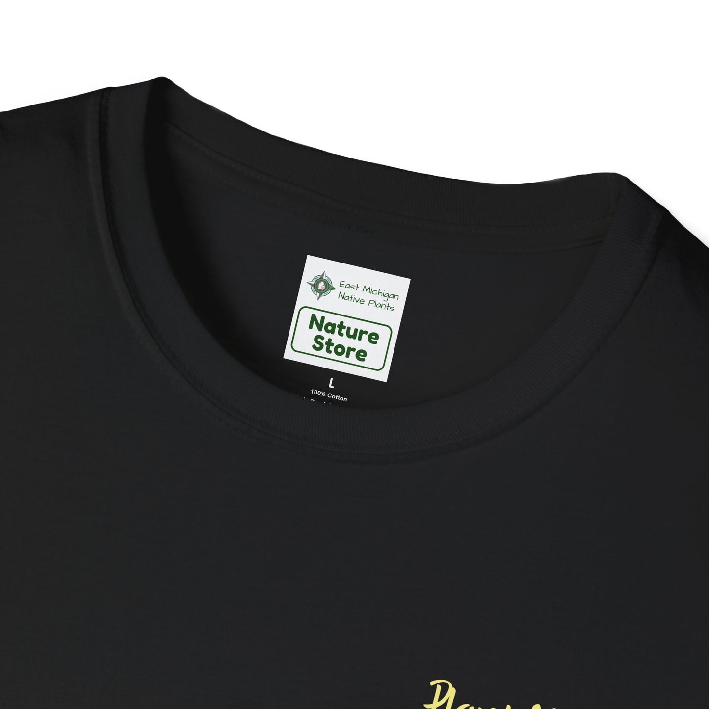 Unisex Softstyle T-Shirt I Love Native Plants, Asters (Back)