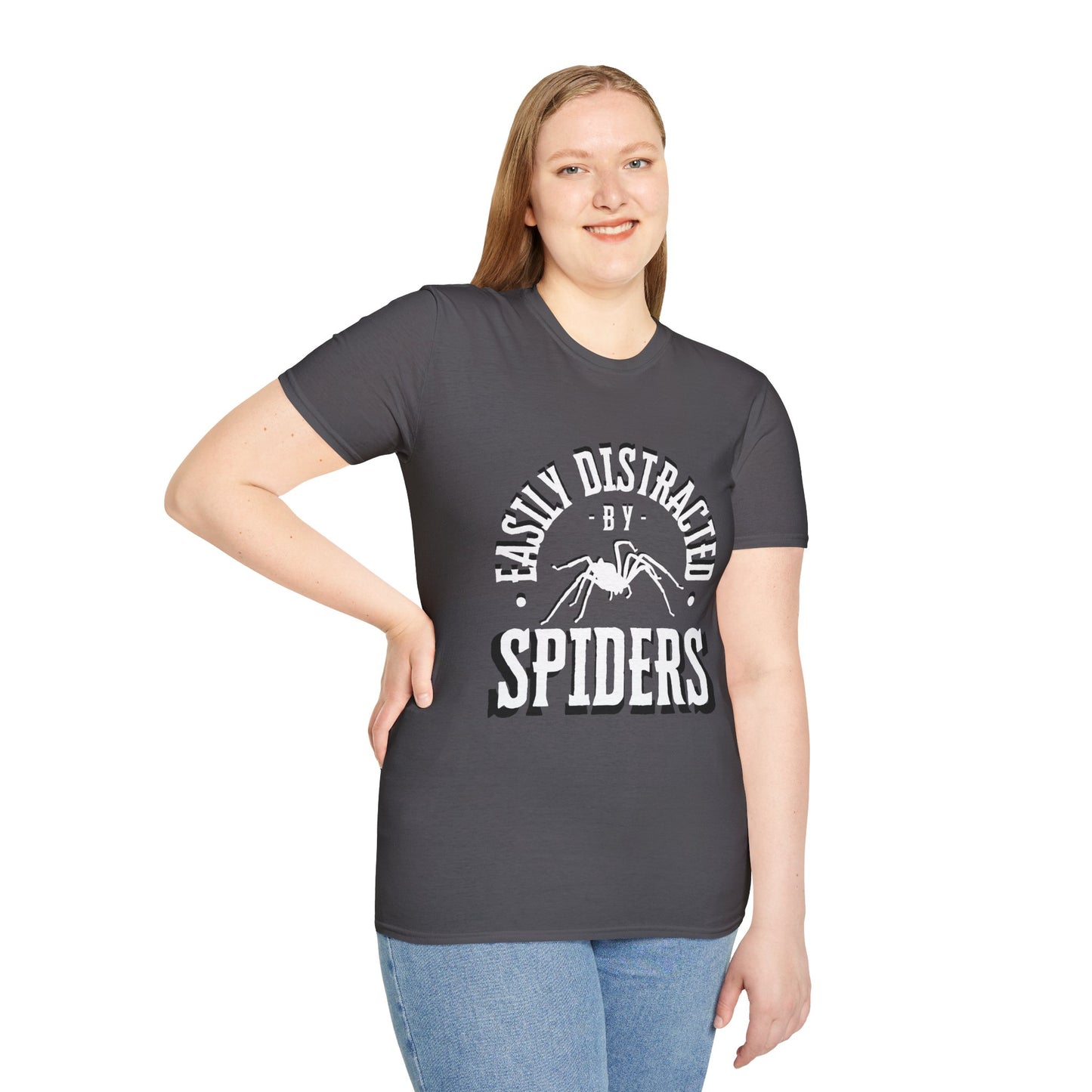 EastMichNatives T-Shirt, Distracted by Spiders