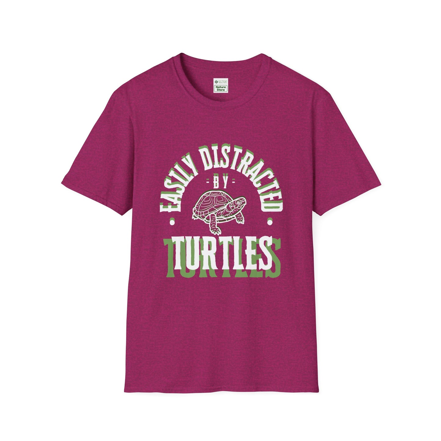 Unisex Softstyle T-Shirt, Distracted by Turtles