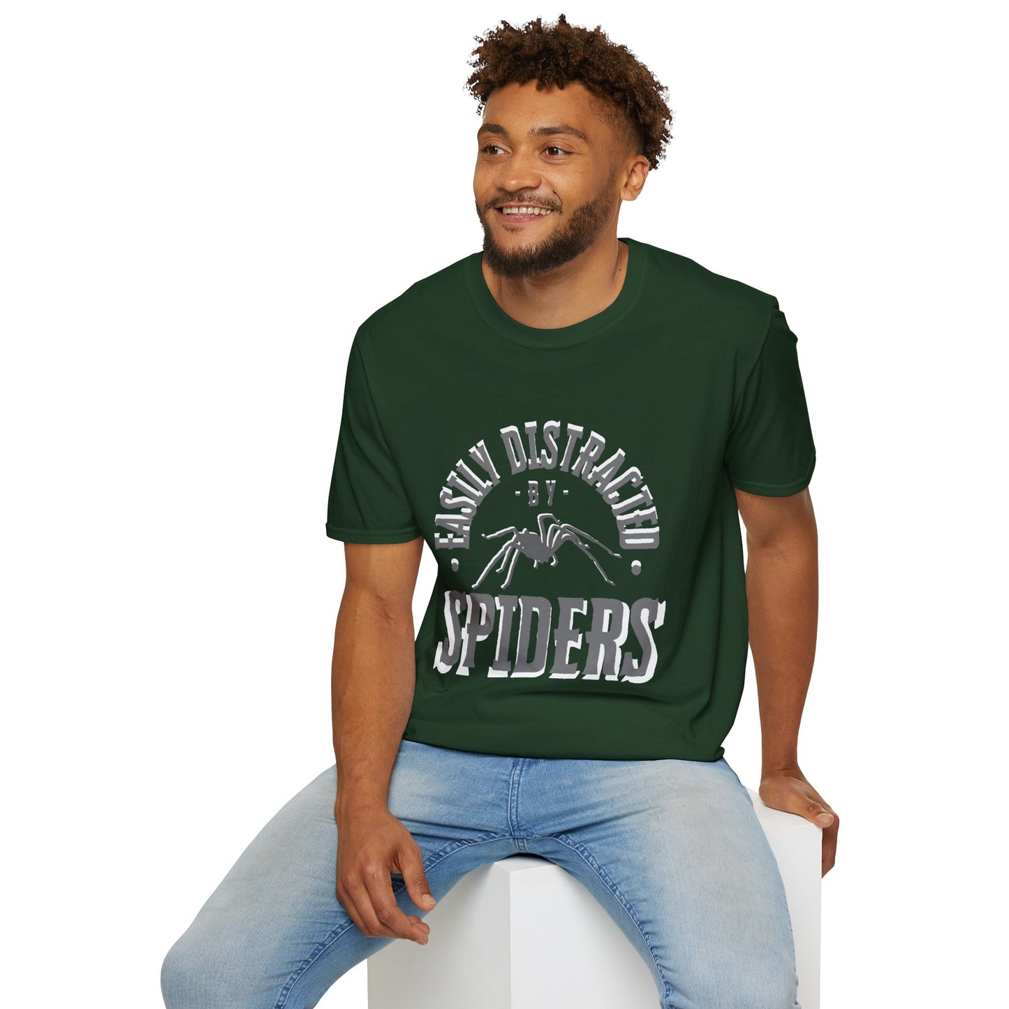 EastMichNatives T-Shirt, Distracted by Spiders