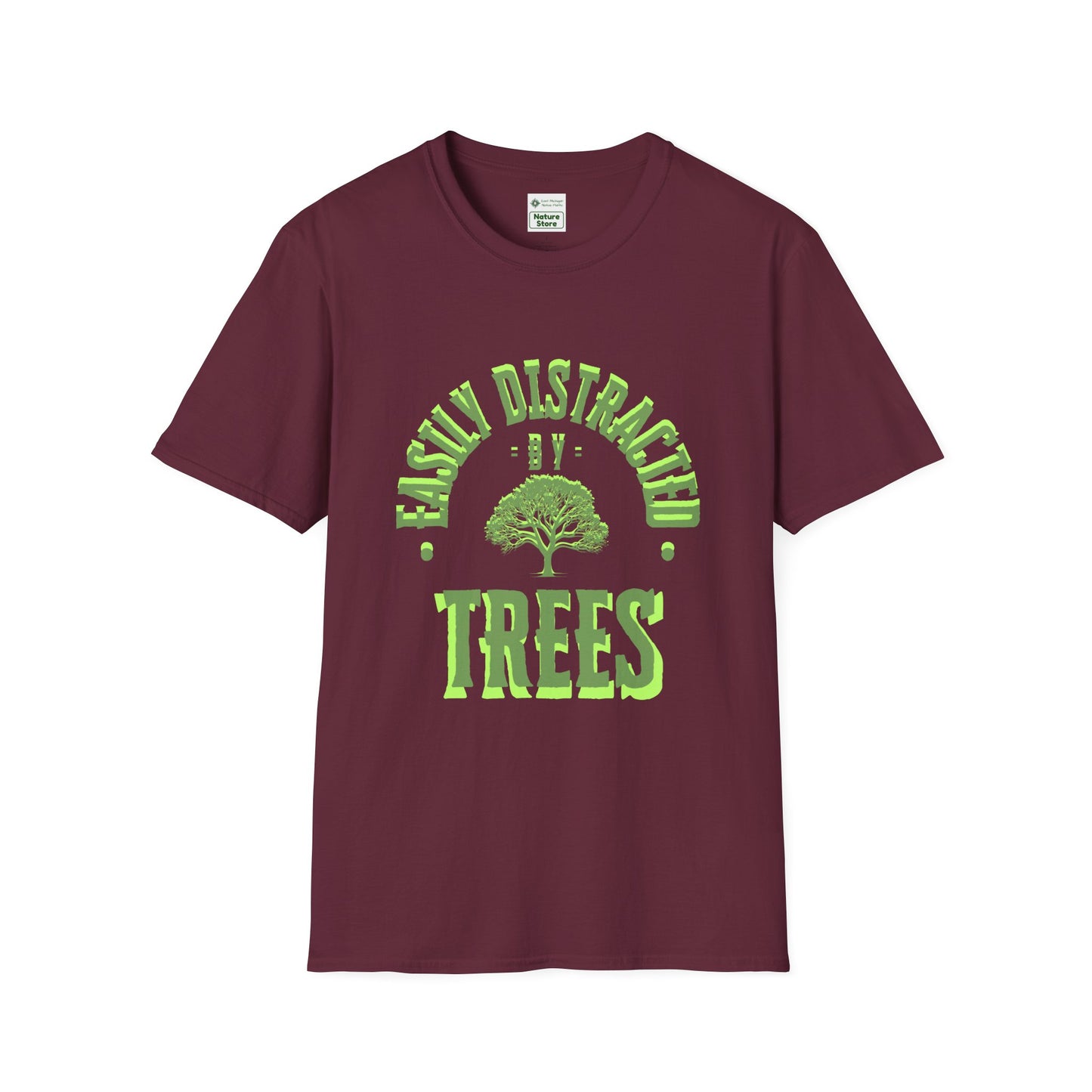 T-Shirt Unisex Softstyle, Distracted by Trees
