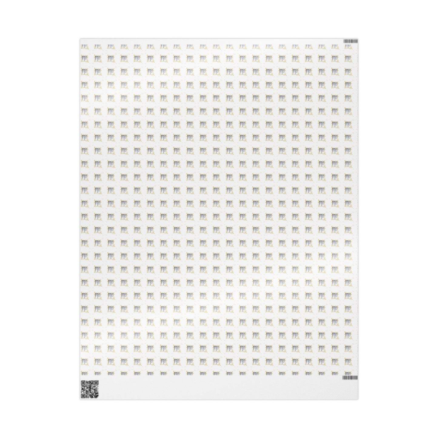 Wrapping Paper, Icy Birch - White
