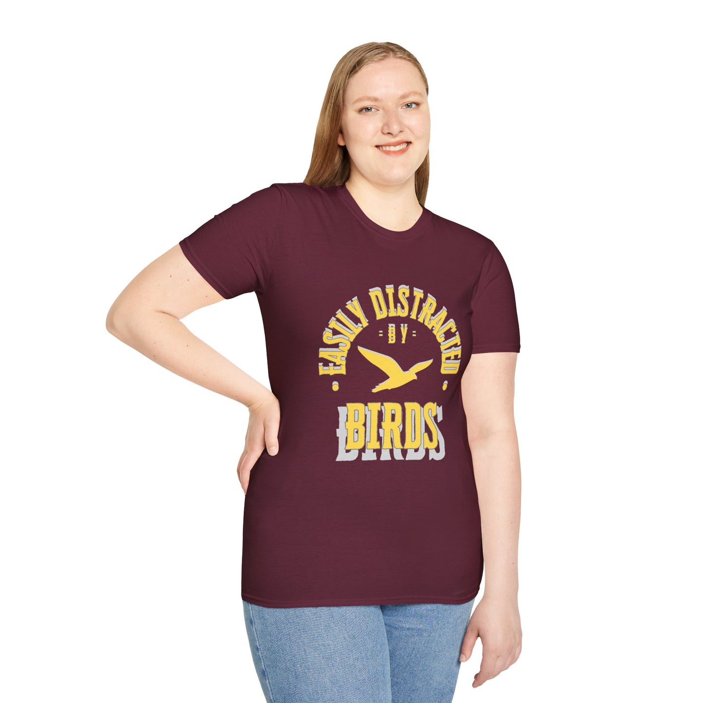 EastMichNatives T-Shirt, Distracted by Birds, Soaring