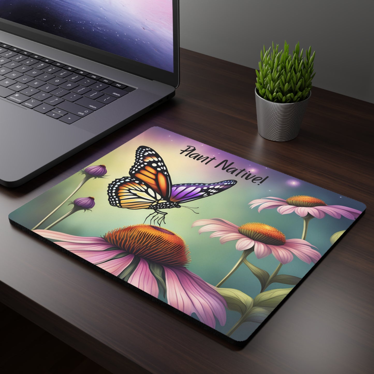 Mouse Pad, Coneflowers Plant Native!