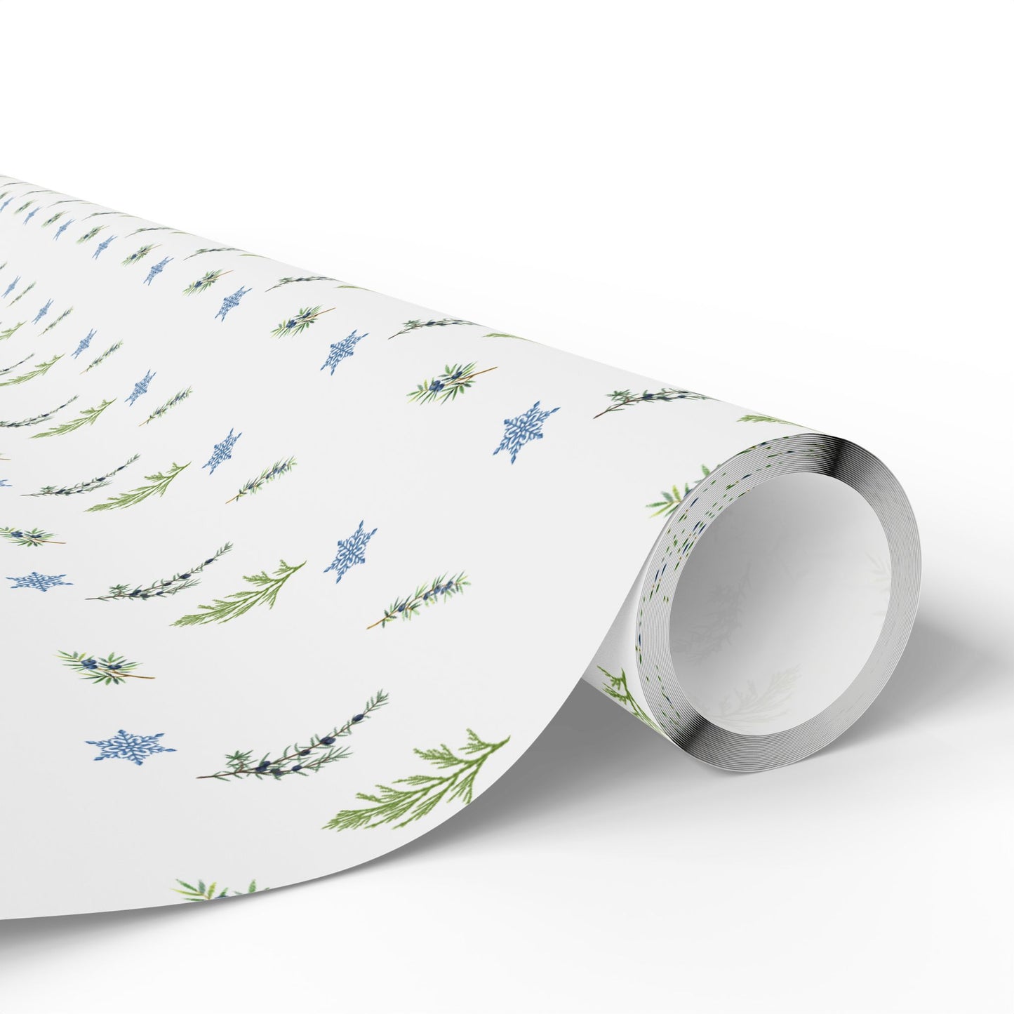 Wrapping Paper, Juniper Berry - White