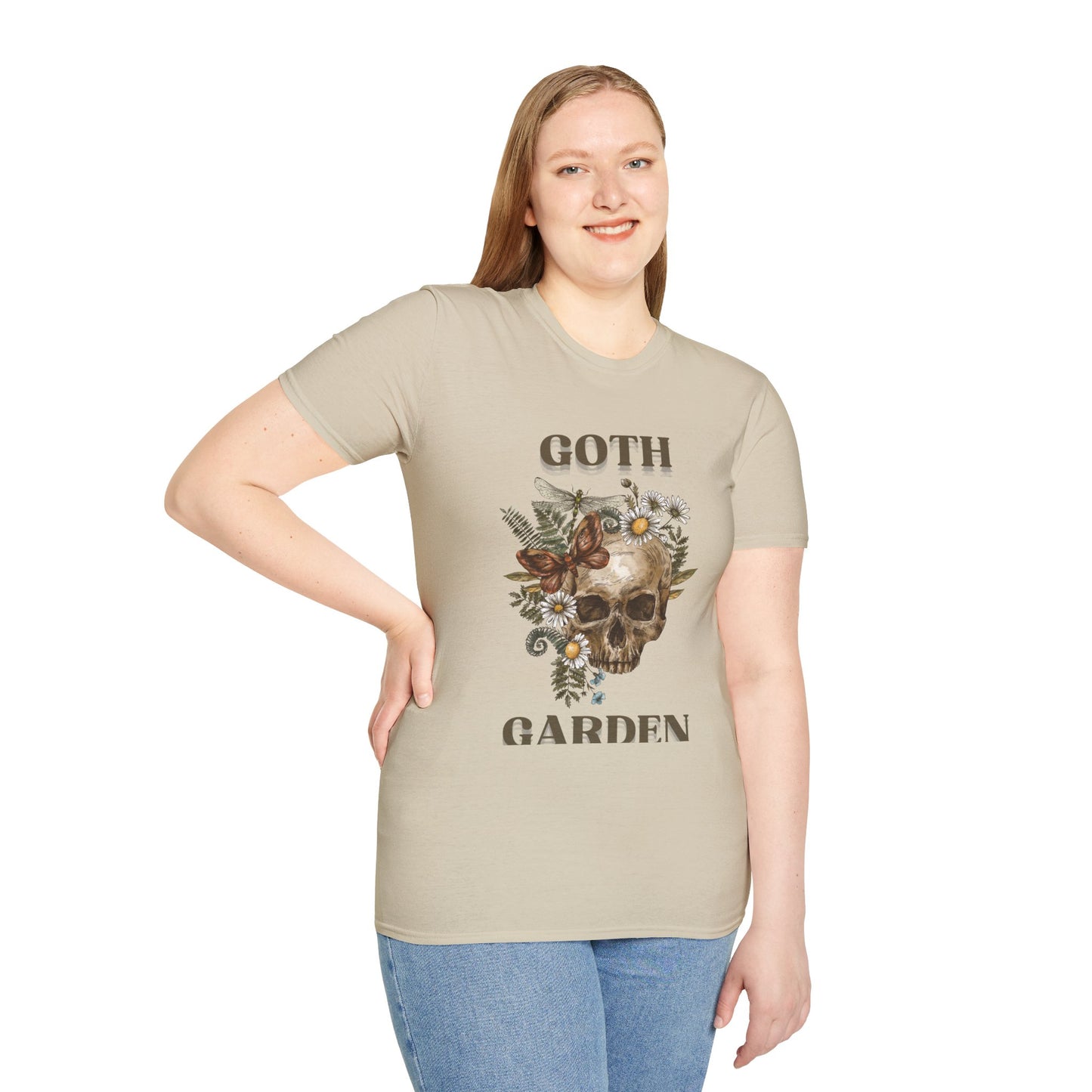 T-Shirt Unisex Softstyle, Goth Garden