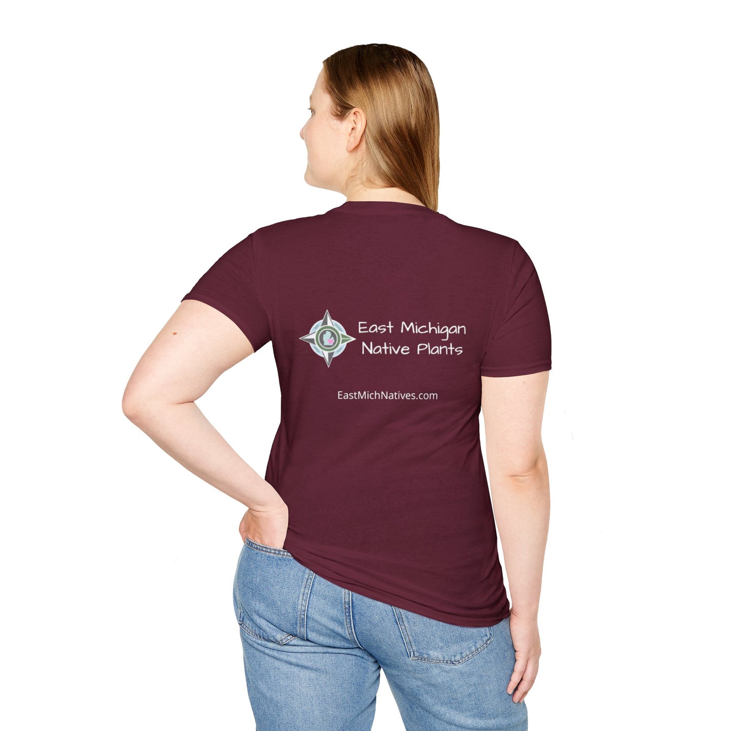 EastMichNatives T-shirt, Native Plants Make Life Better, Floral