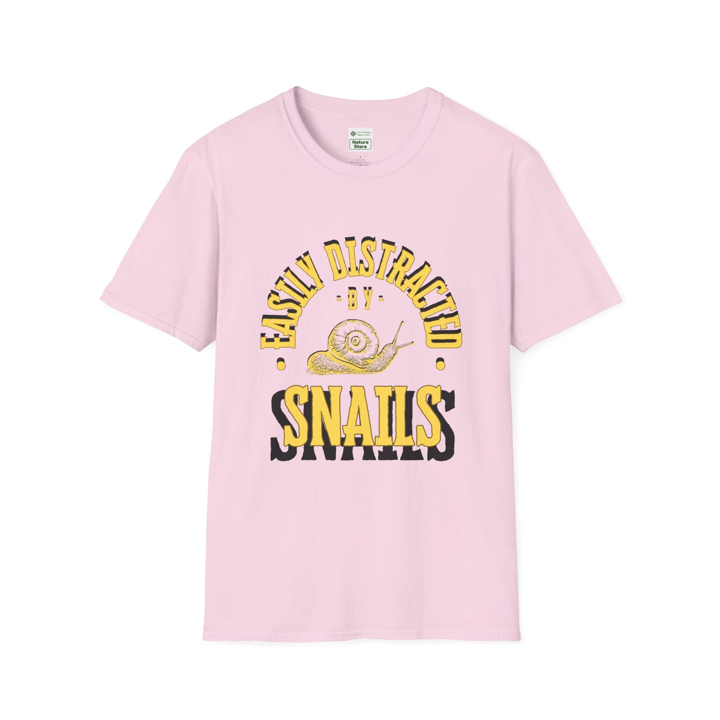 Unisex Softstyle T-Shirt, Distracted by Snails