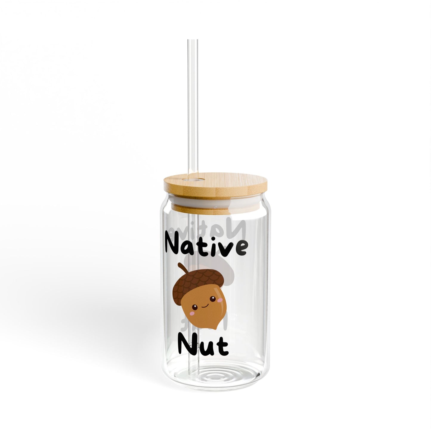 Sipper Glass, 16oz, Native Nut!
