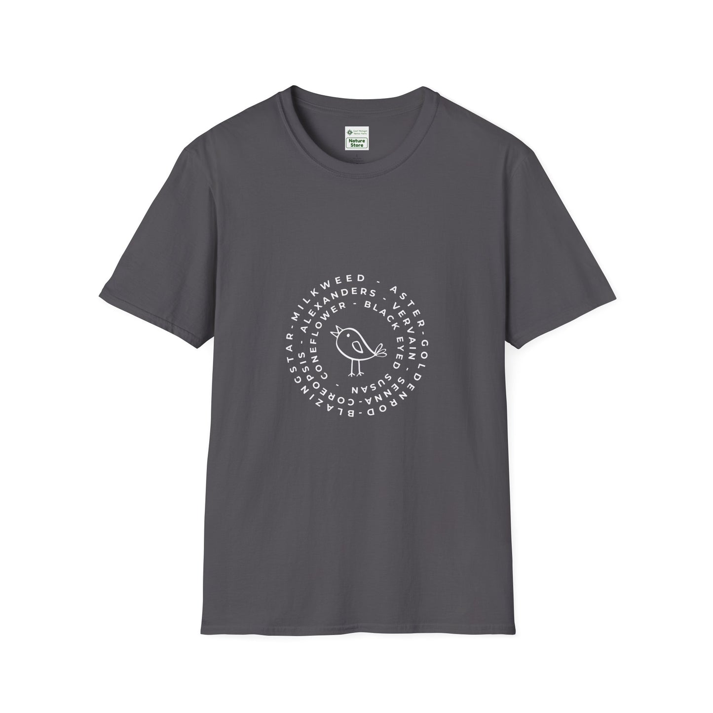 T-Shirt Unisex Softstyle, Native Plants & Birds