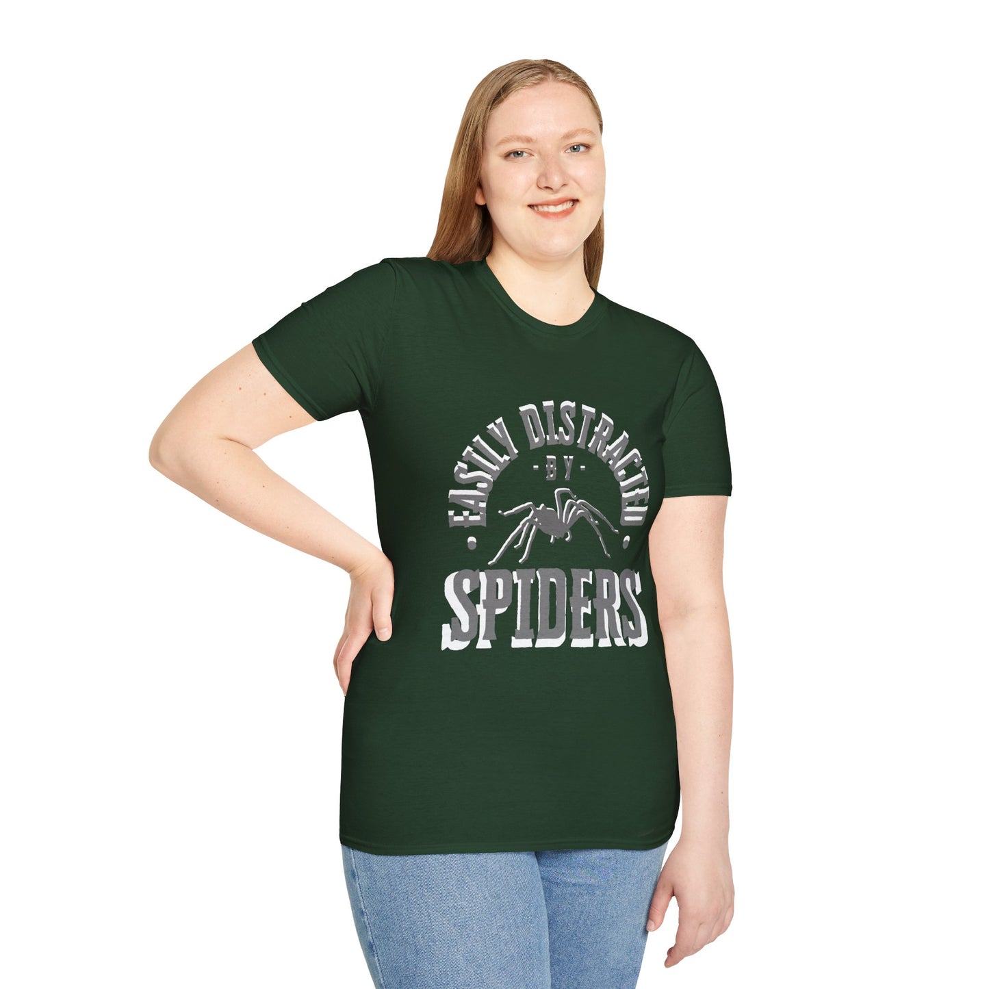 EastMichNatives T-Shirt, Distracted by Spiders