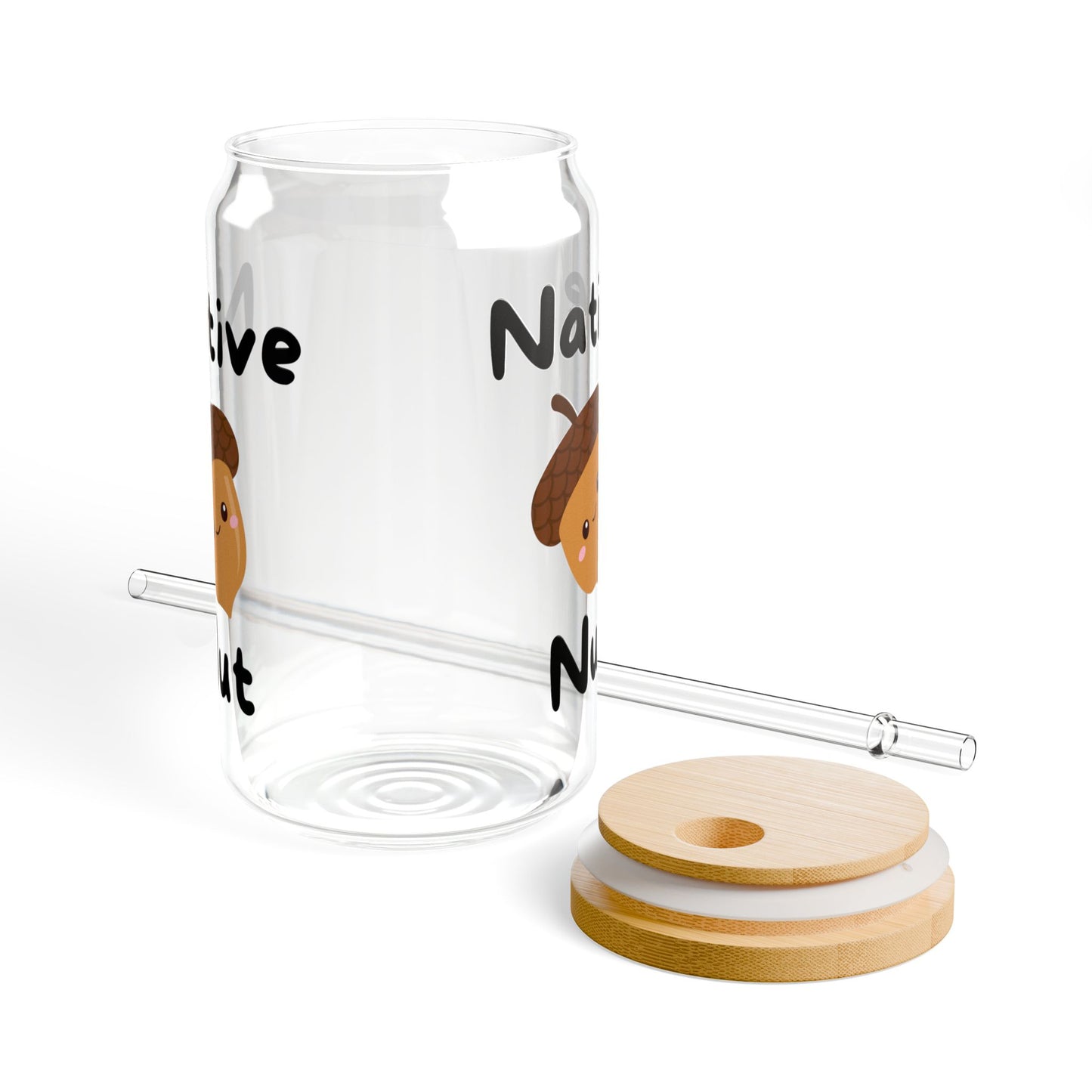 Sipper Glass, 16oz, Native Nut!