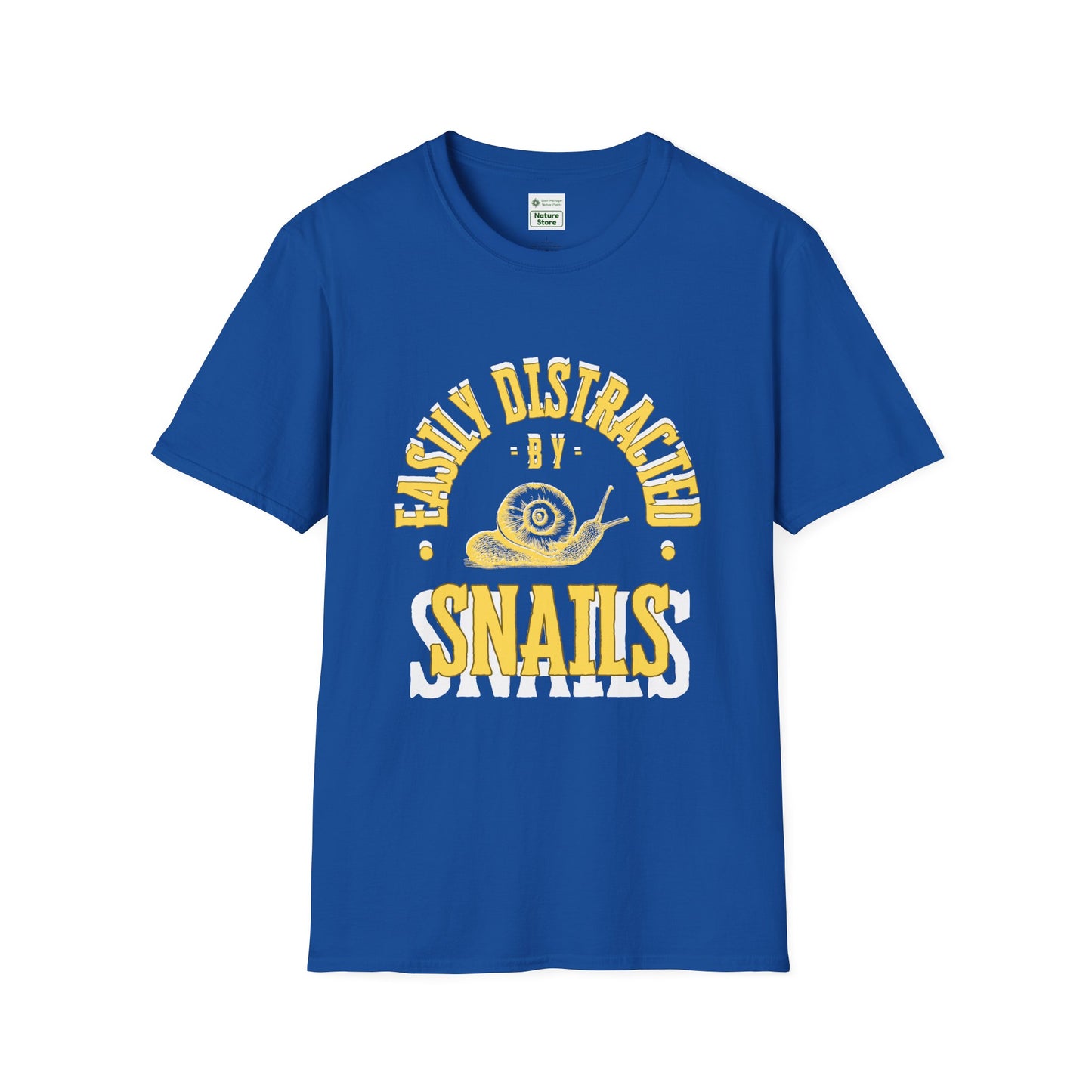 Unisex Softstyle T-Shirt, Distracted by Snails