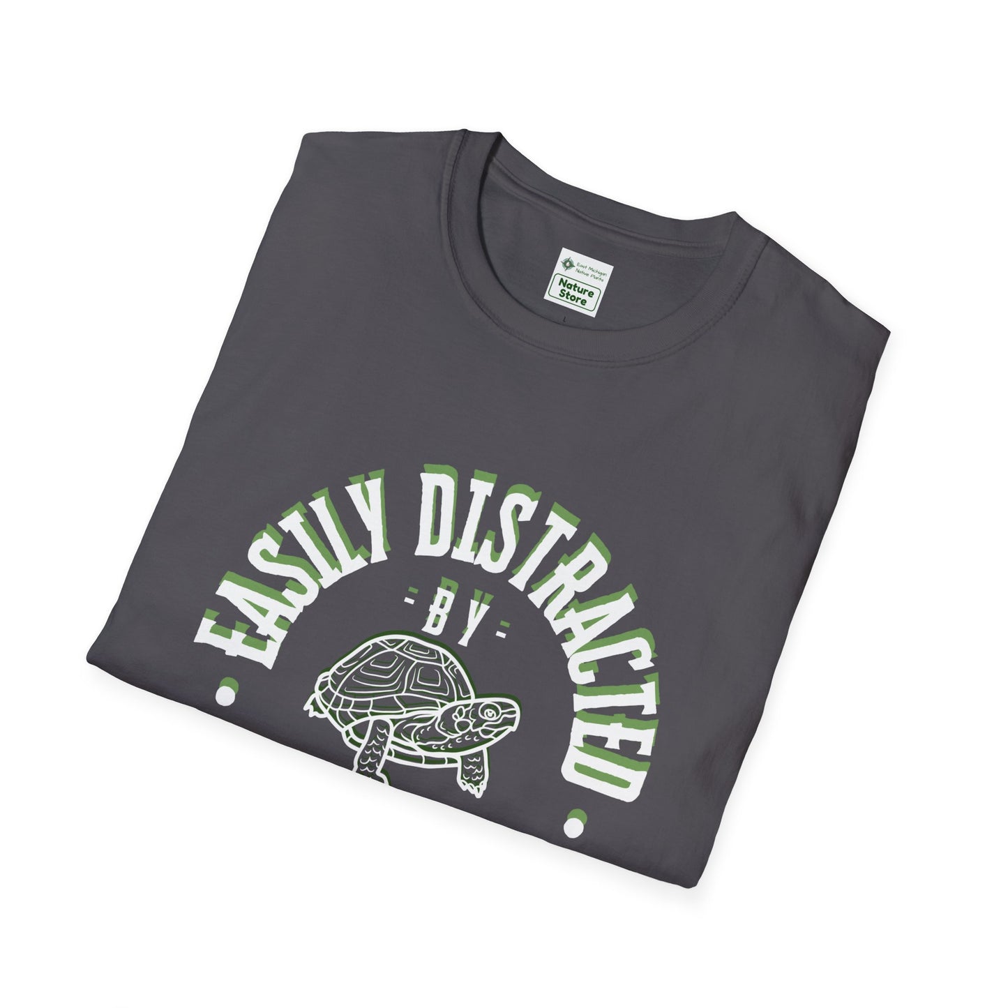 Unisex Softstyle T-Shirt, Distracted by Turtles