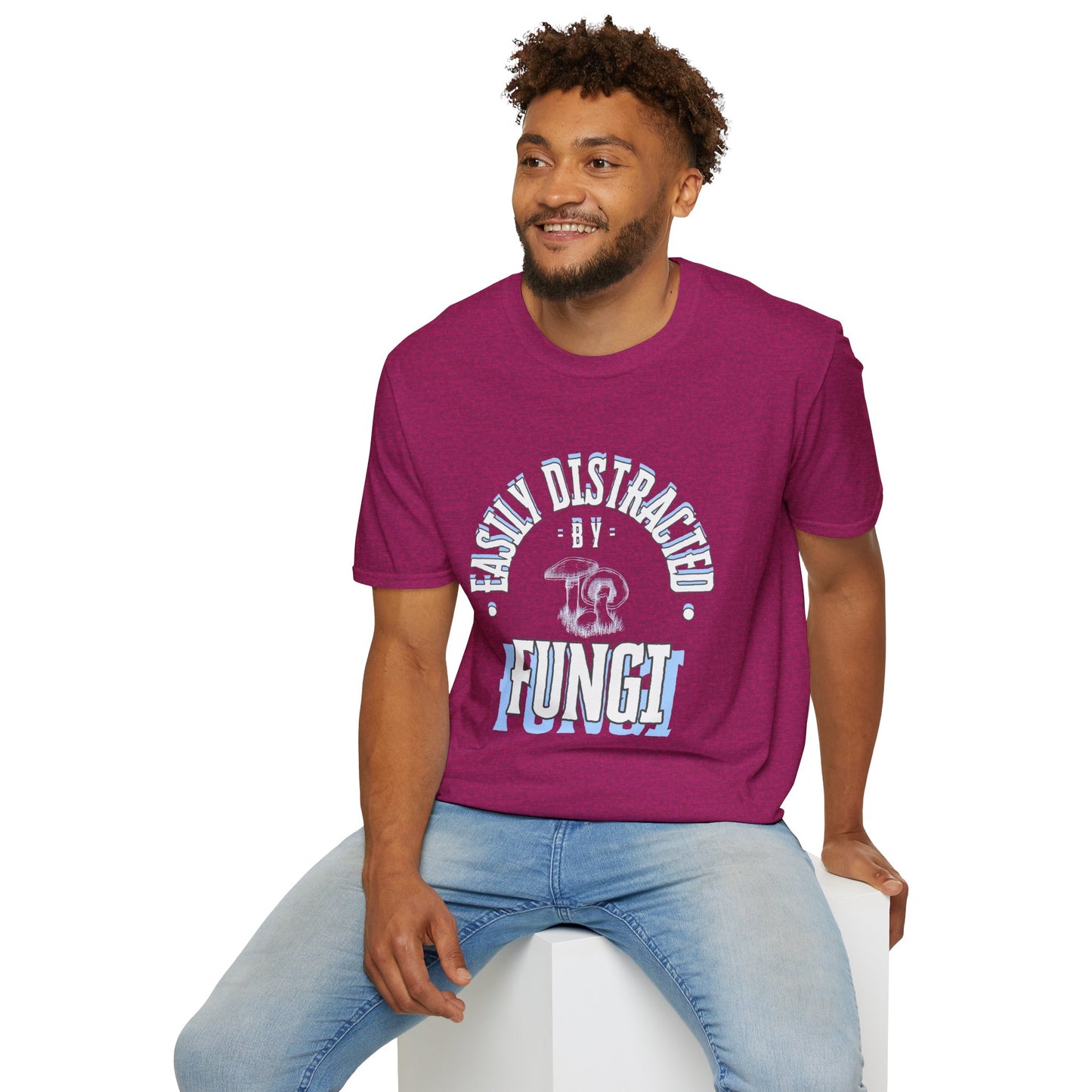 Unisex Softstyle T-Shirt, Distracted by Fungi