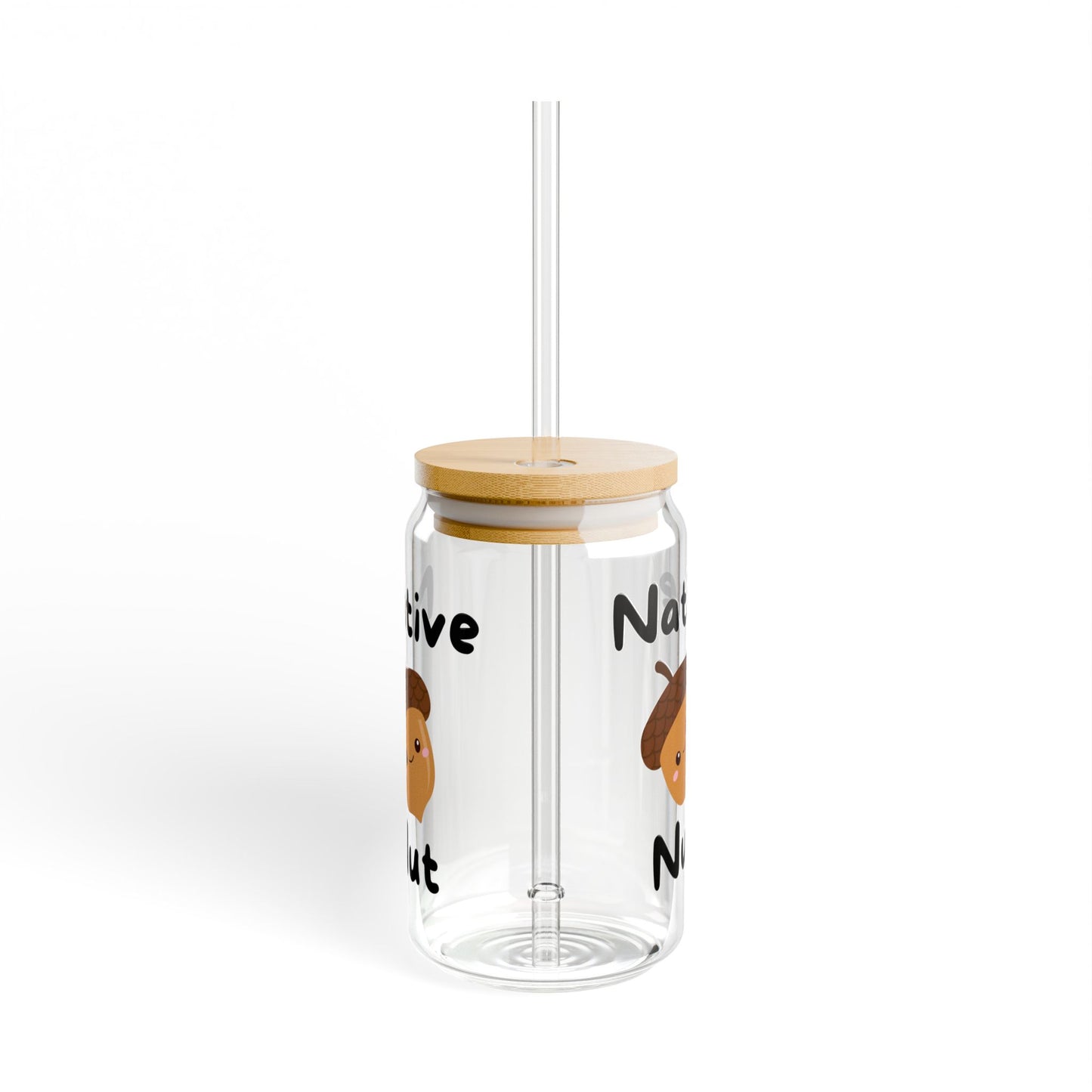 Sipper Glass, 16oz, Native Nut!