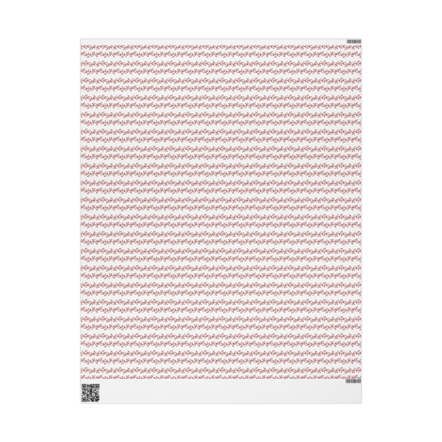 Wrapping Paper, Winterberry - White