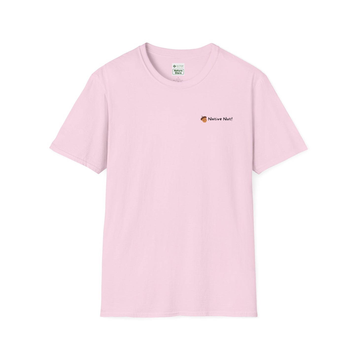 Unisex Softstyle T-Shirt, Native Nut! (Back)