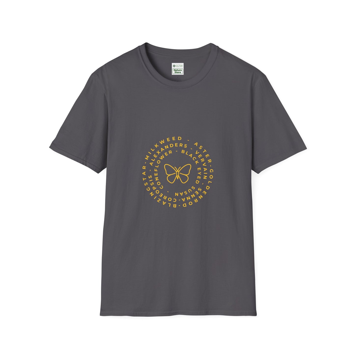 T-Shirt Unisex Softstyle, Native Plants & Butterflies