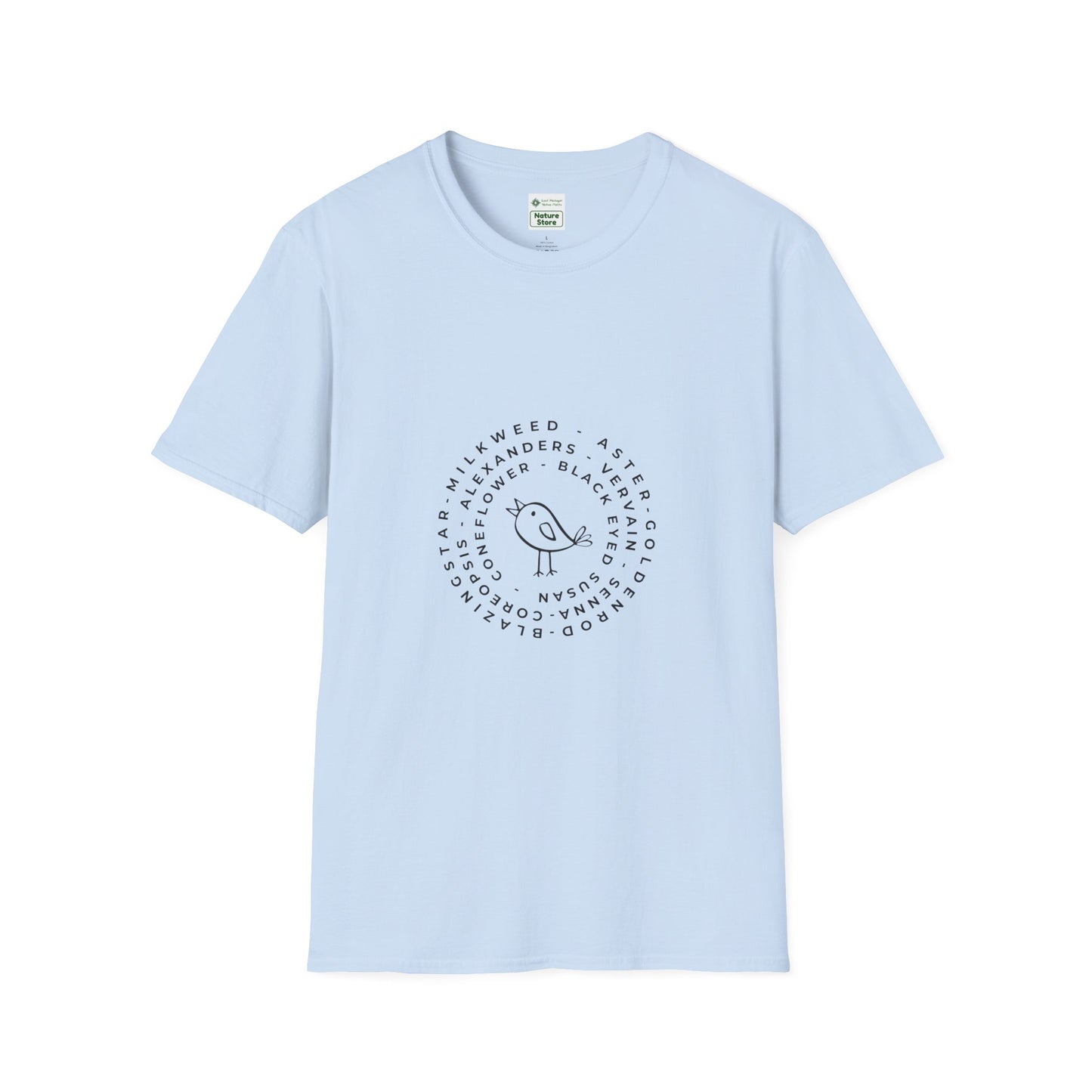 T-Shirt Unisex Softstyle, Native Plants & Birds