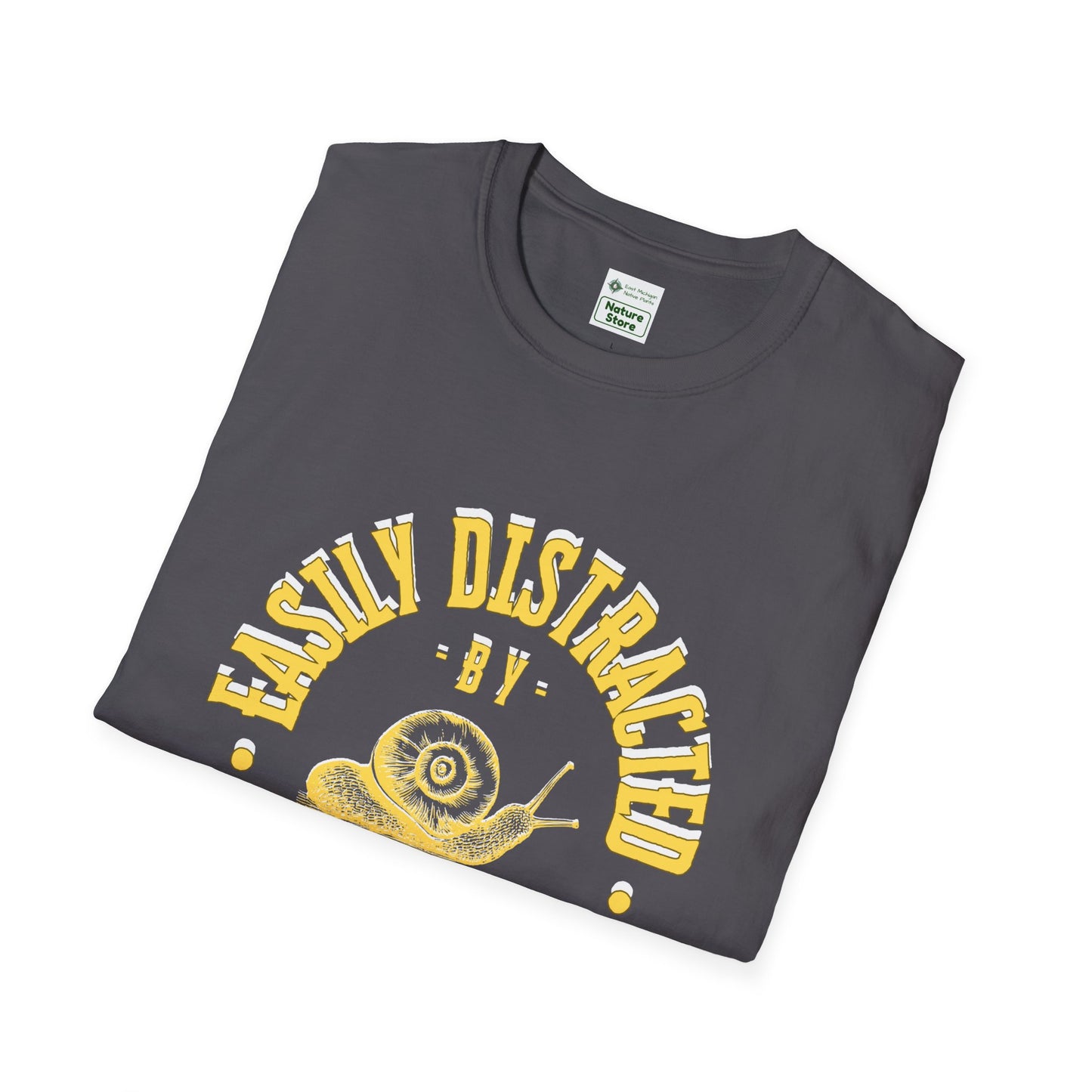 Unisex Softstyle T-Shirt, Distracted by Snails