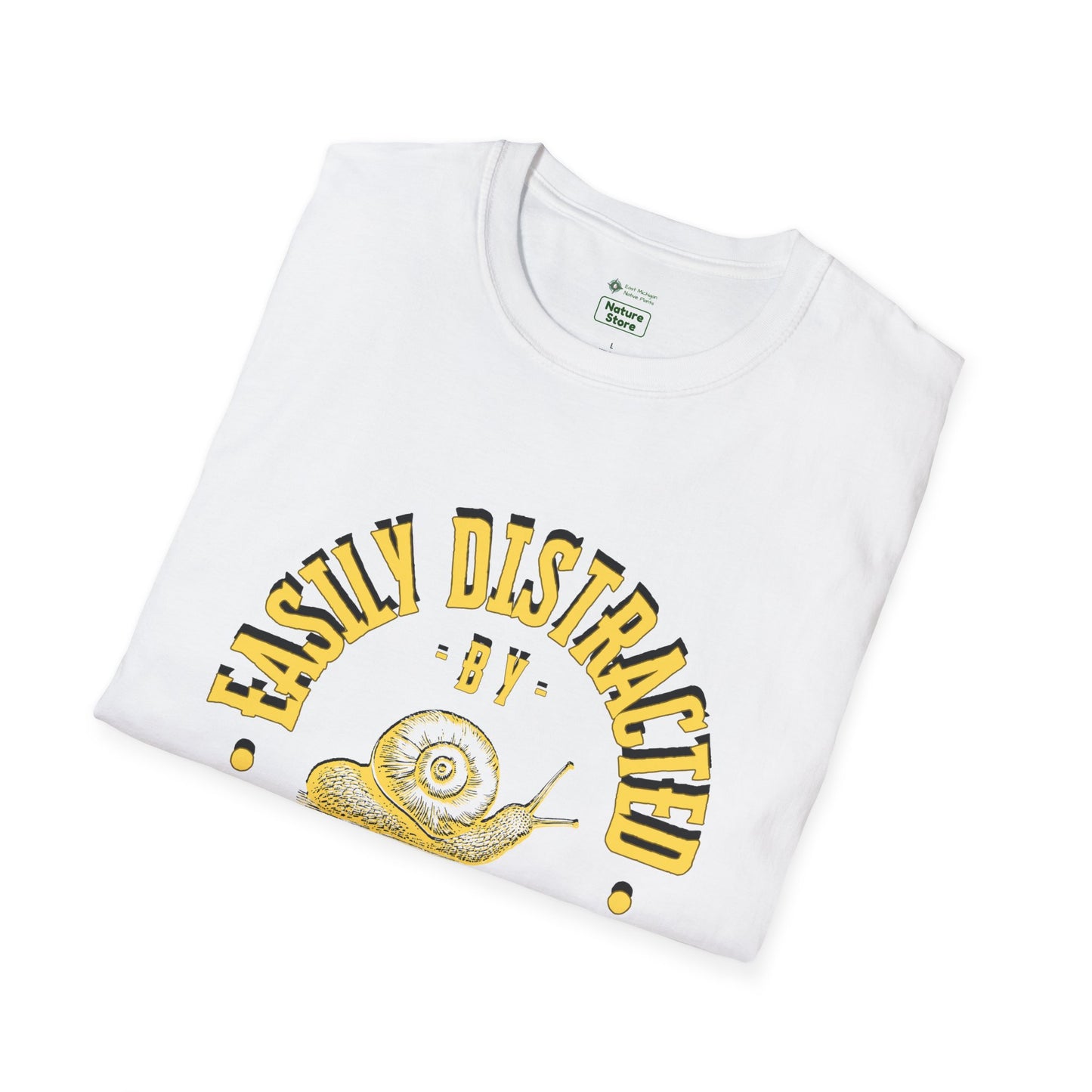 Unisex Softstyle T-Shirt, Distracted by Snails