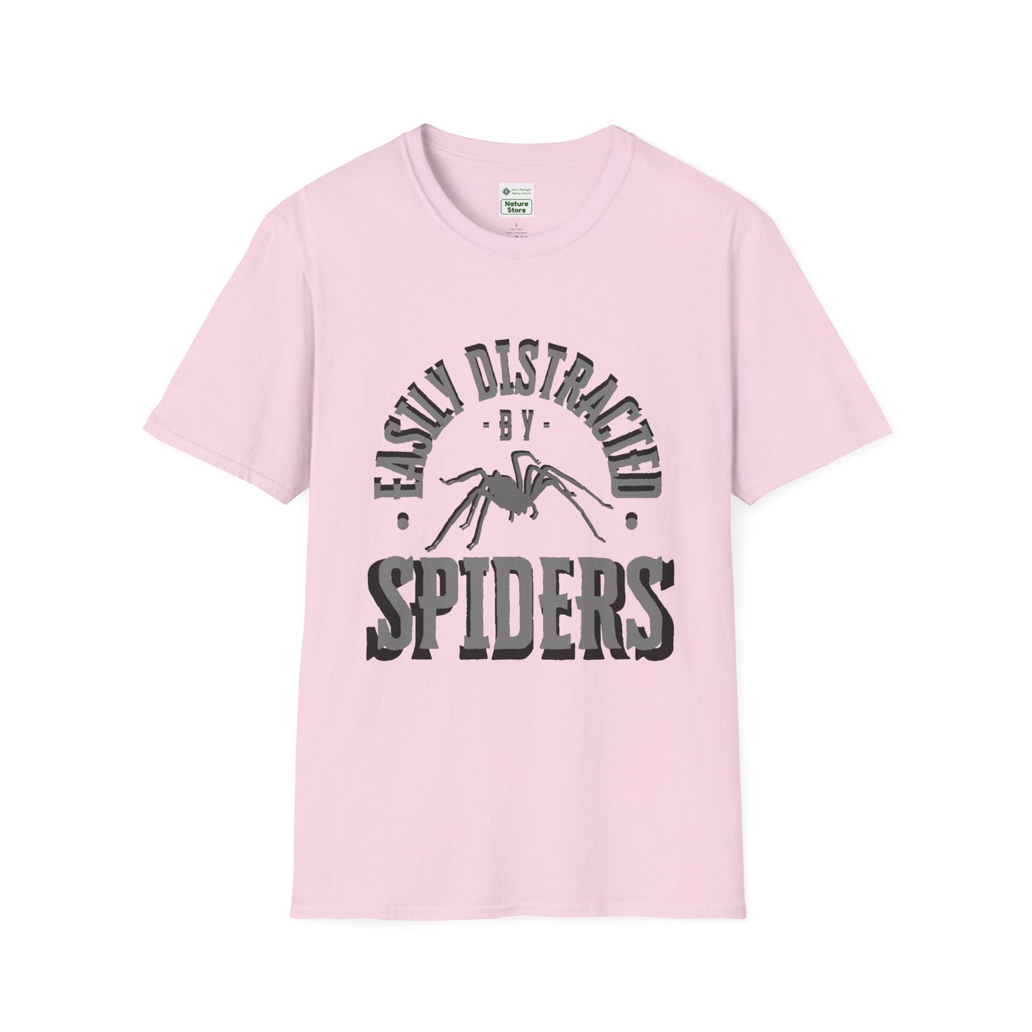 EastMichNatives T-Shirt, Distracted by Spiders