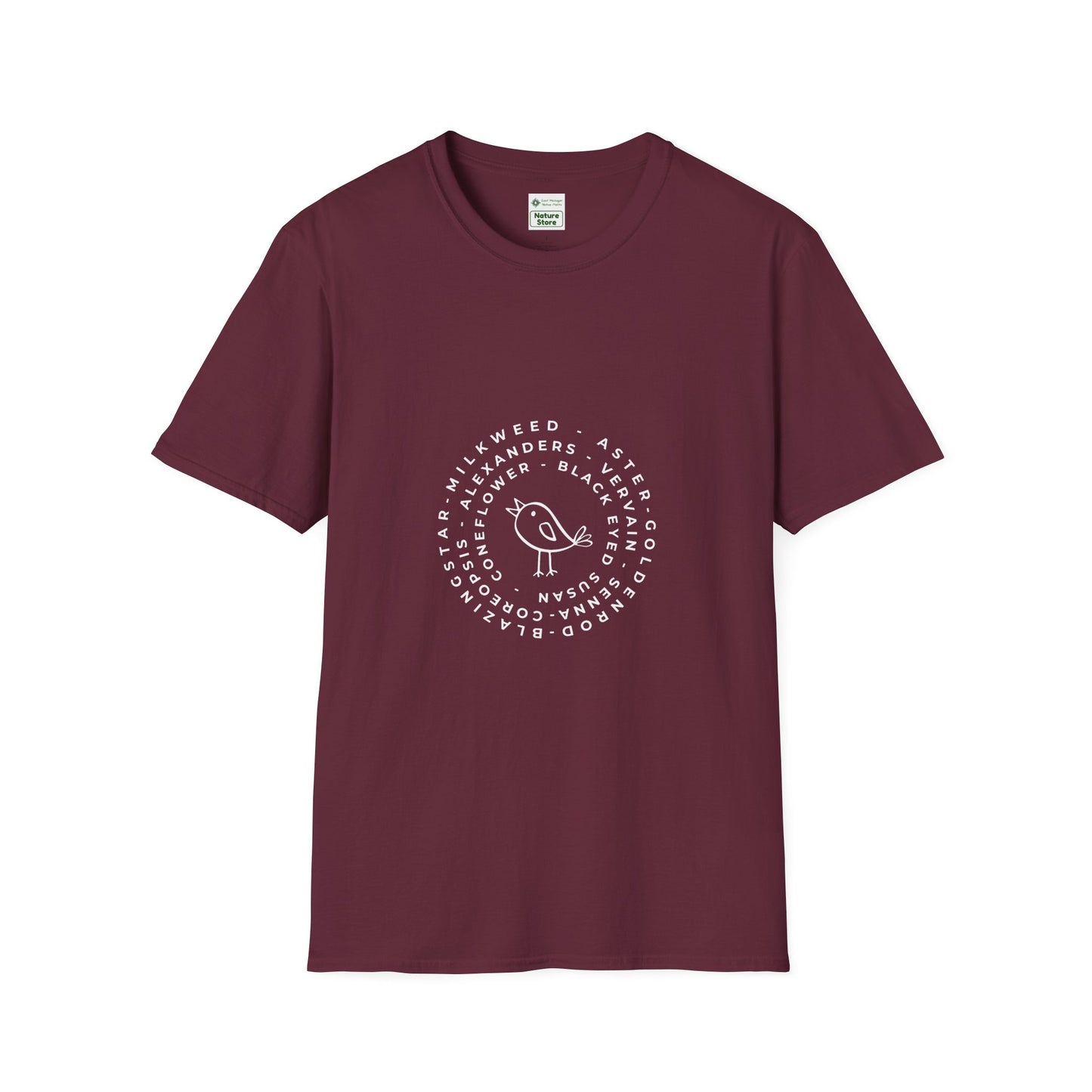 T-Shirt Unisex Softstyle, Native Plants & Birds
