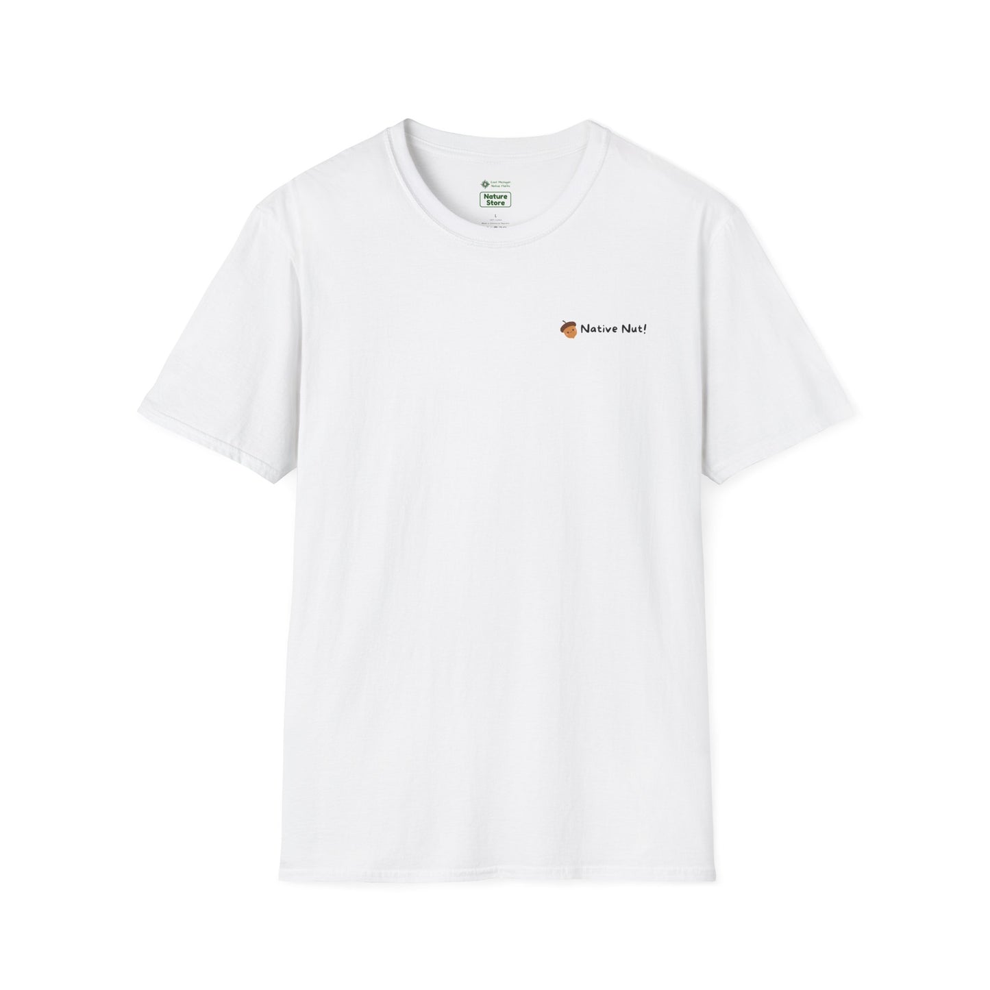 Unisex Softstyle T-Shirt, Native Nut! (Back)