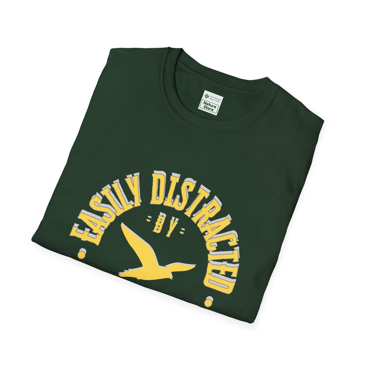 EastMichNatives T-Shirt, Distracted by Birds, Soaring