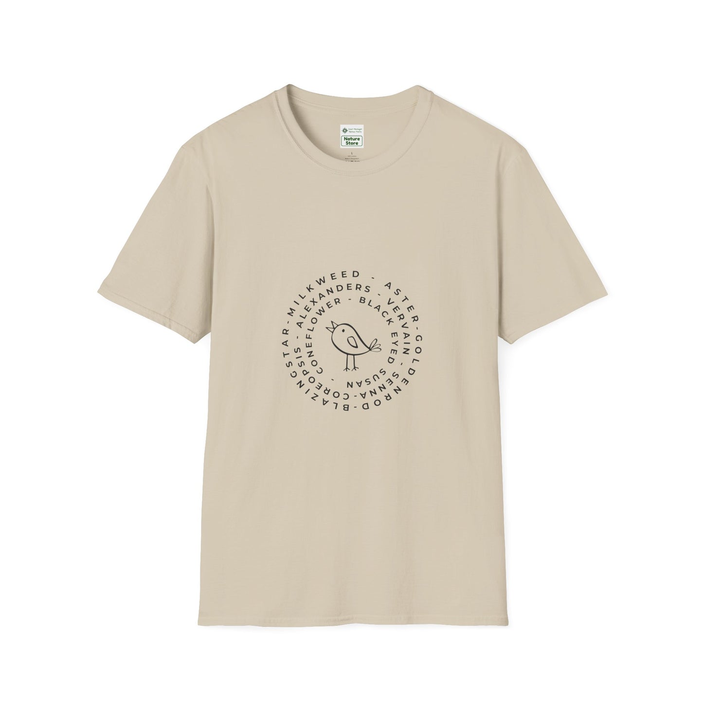 T-Shirt Unisex Softstyle, Native Plants & Birds