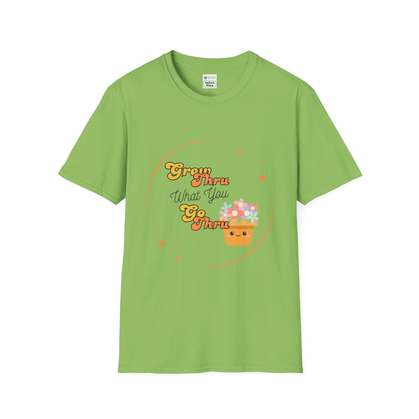 Unisex Softstyle T-Shirt Grow Through What You Go Through