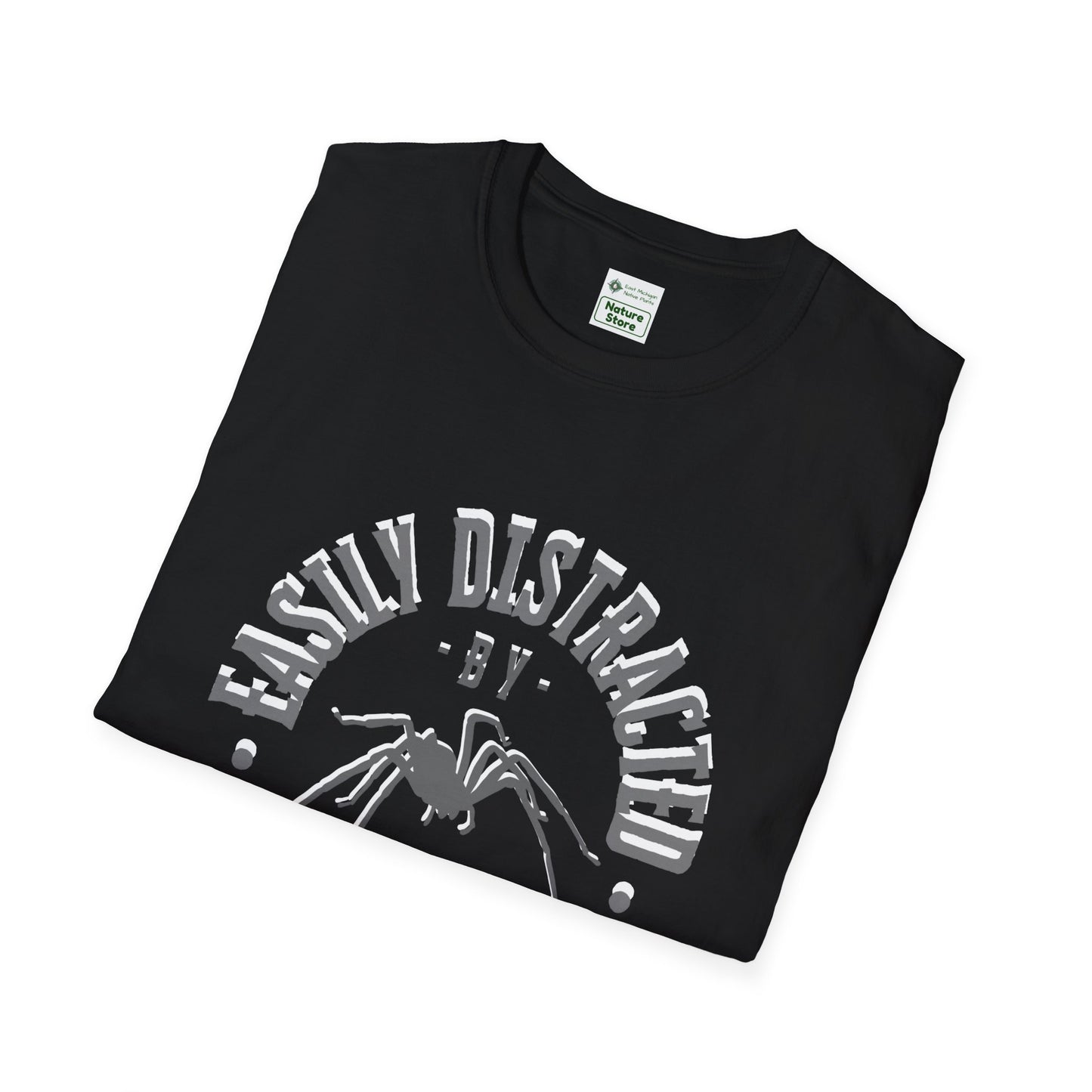 EastMichNatives T-Shirt, Distracted by Spiders