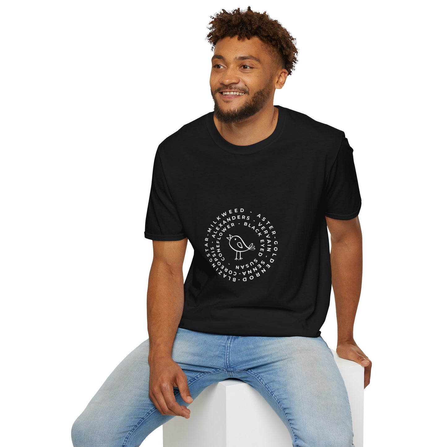 T-Shirt Unisex Softstyle, Native Plants & Birds