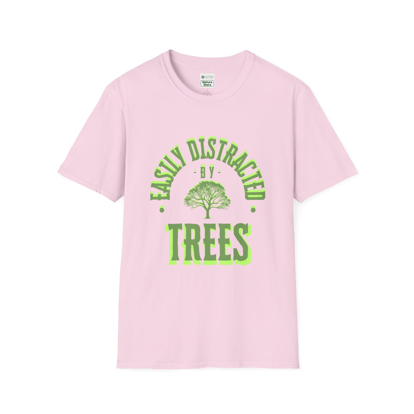 T-Shirt Unisex Softstyle, Distracted by Trees