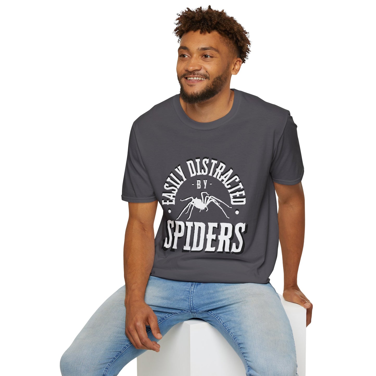 EastMichNatives T-Shirt, Distracted by Spiders
