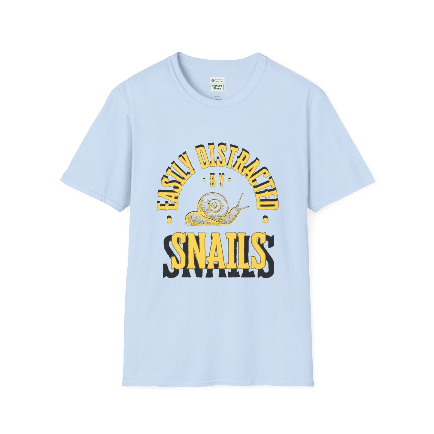 Unisex Softstyle T-Shirt, Distracted by Snails