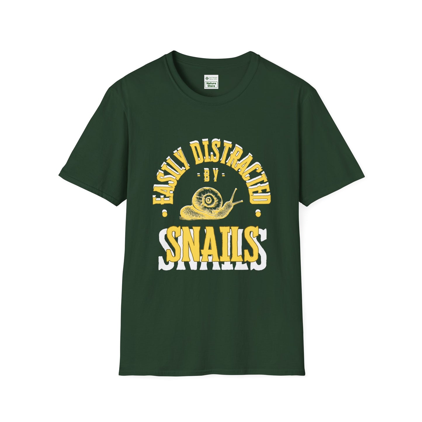 Unisex Softstyle T-Shirt, Distracted by Snails