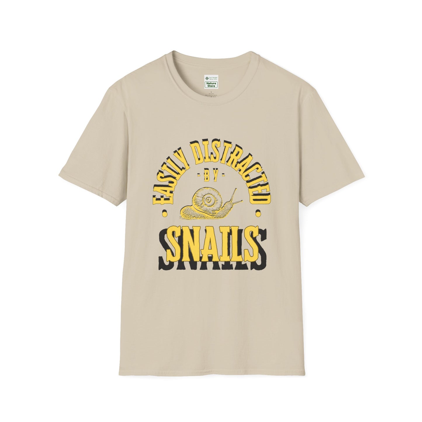Unisex Softstyle T-Shirt, Distracted by Snails