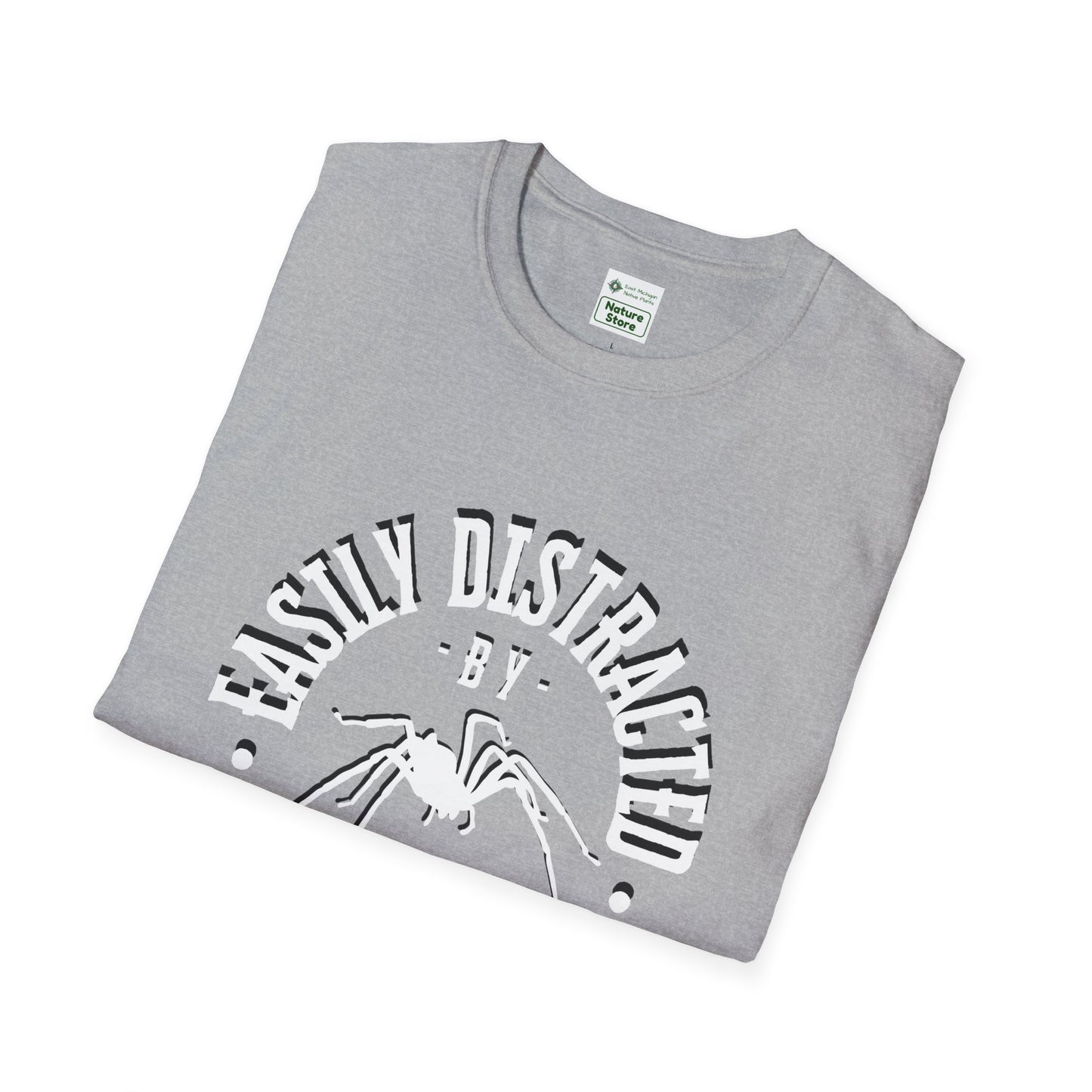 EastMichNatives T-Shirt, Distracted by Spiders