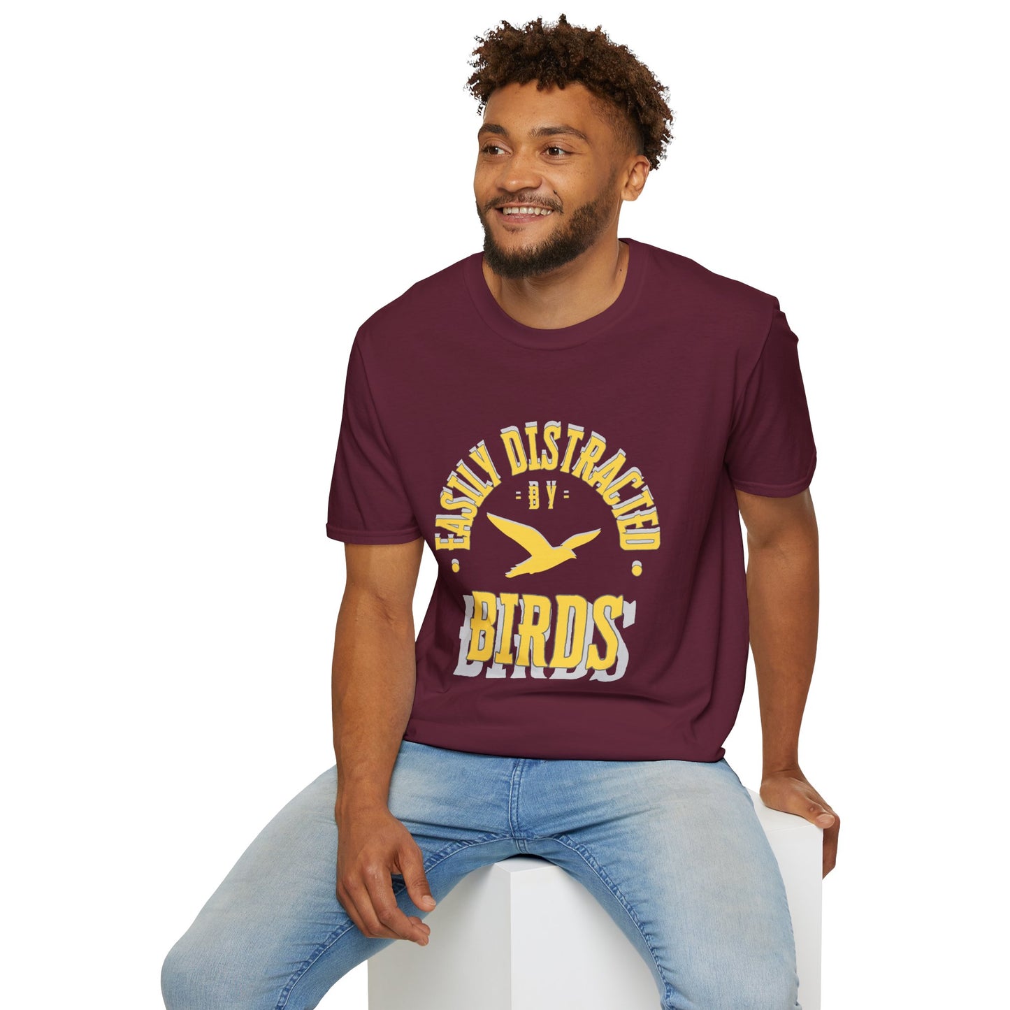 EastMichNatives T-Shirt, Distracted by Birds, Soaring