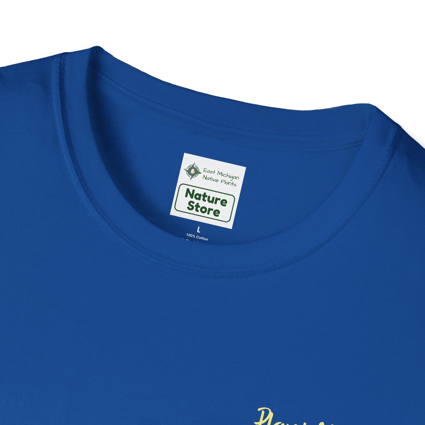 Unisex Softstyle T-Shirt I Love Native Plants, Asters (Back)