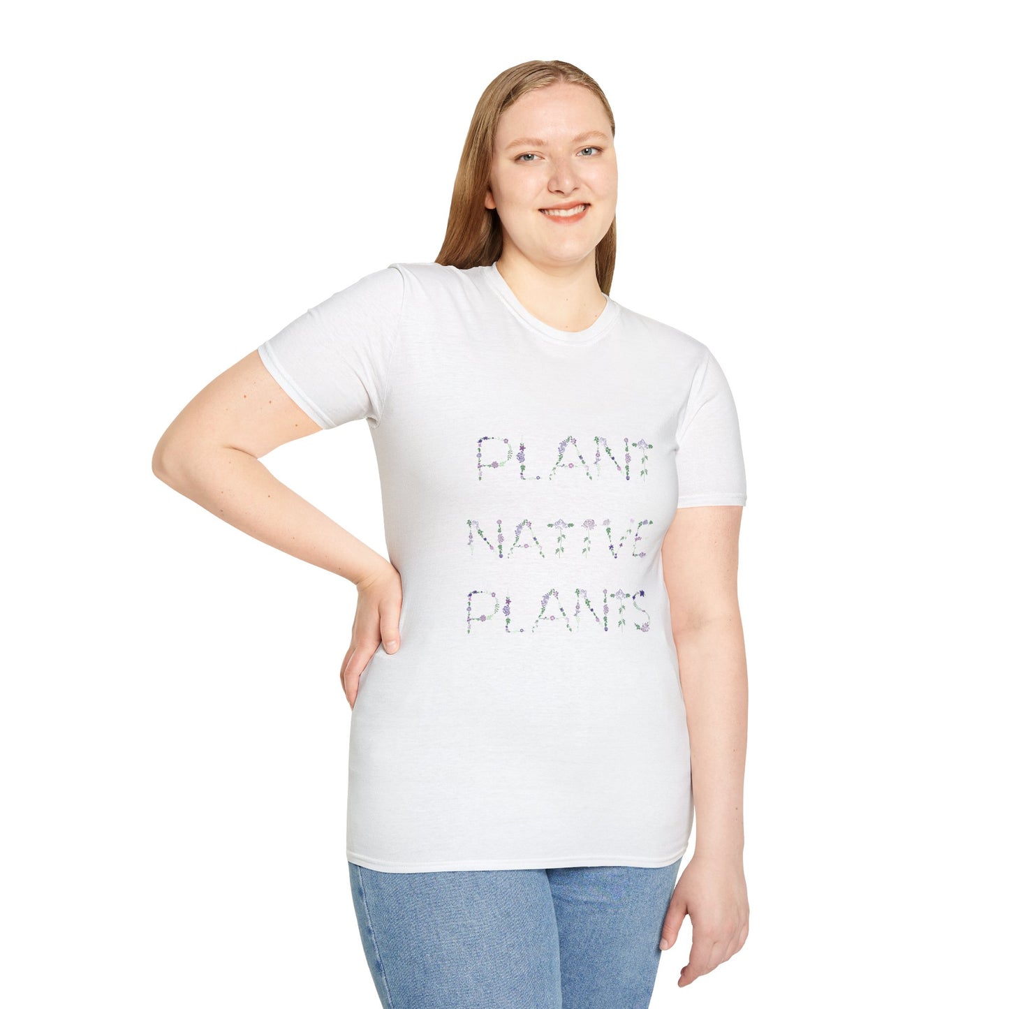 T-Shirt Unisex Softstyle, Plant Native Plants, Floral Flowers