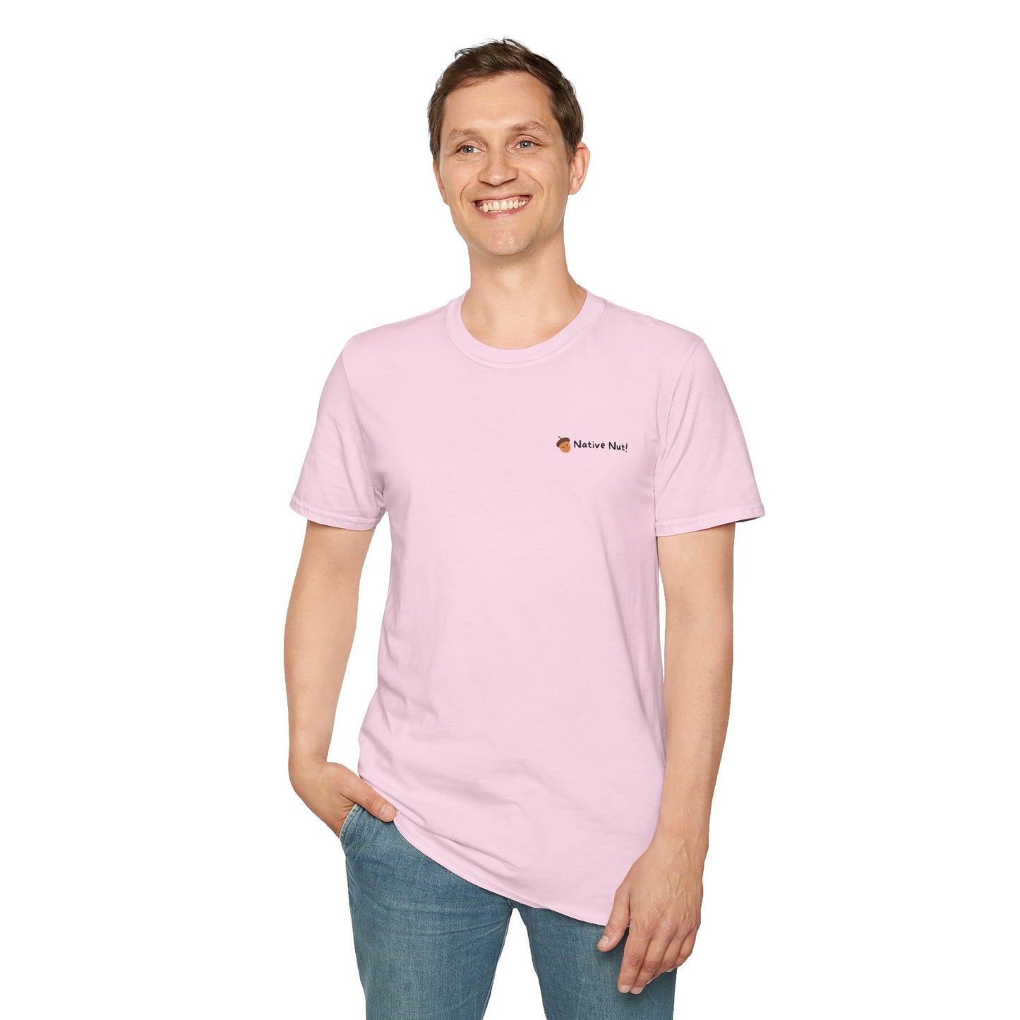 Unisex Softstyle T-Shirt, Native Nut! (Back)