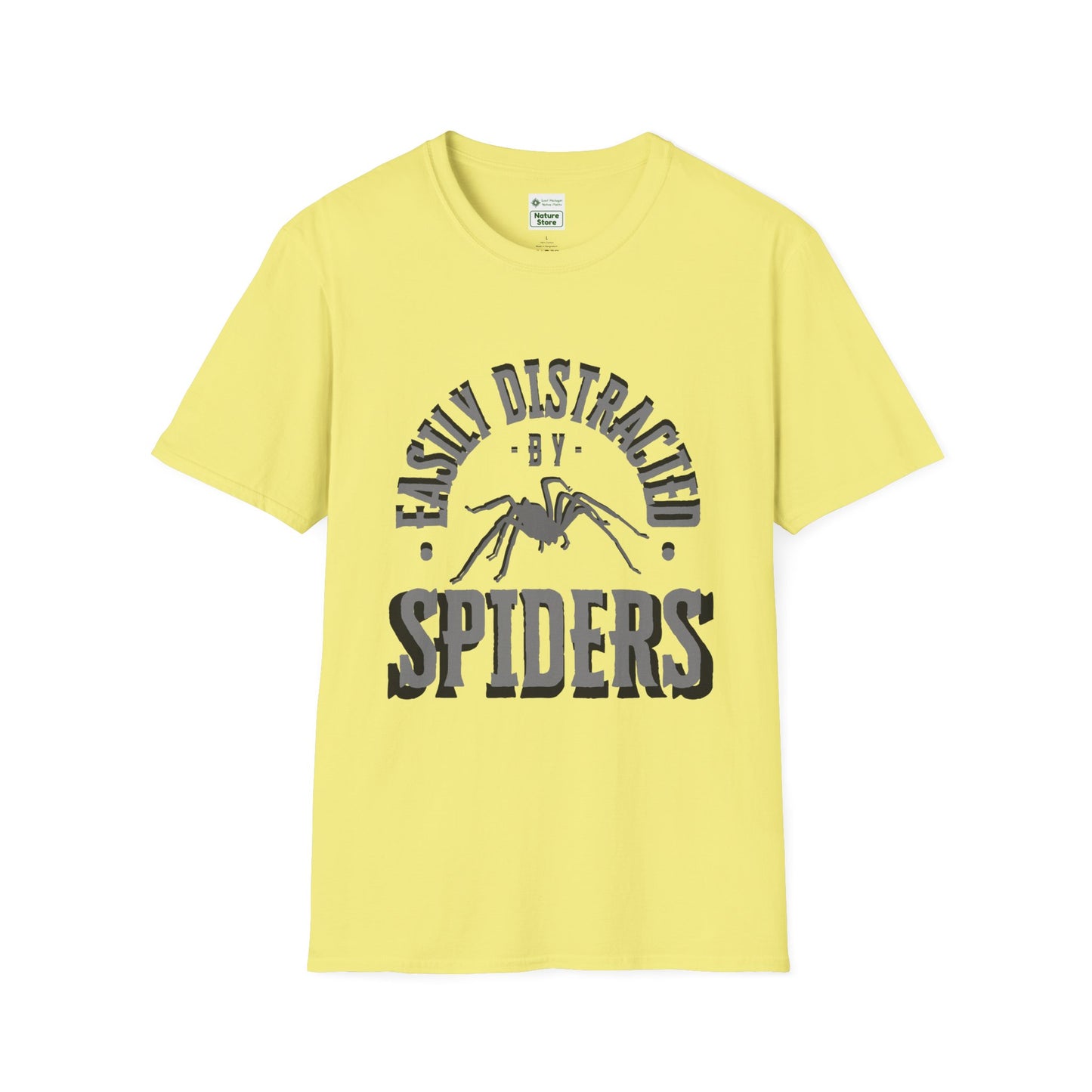 EastMichNatives T-Shirt, Distracted by Spiders