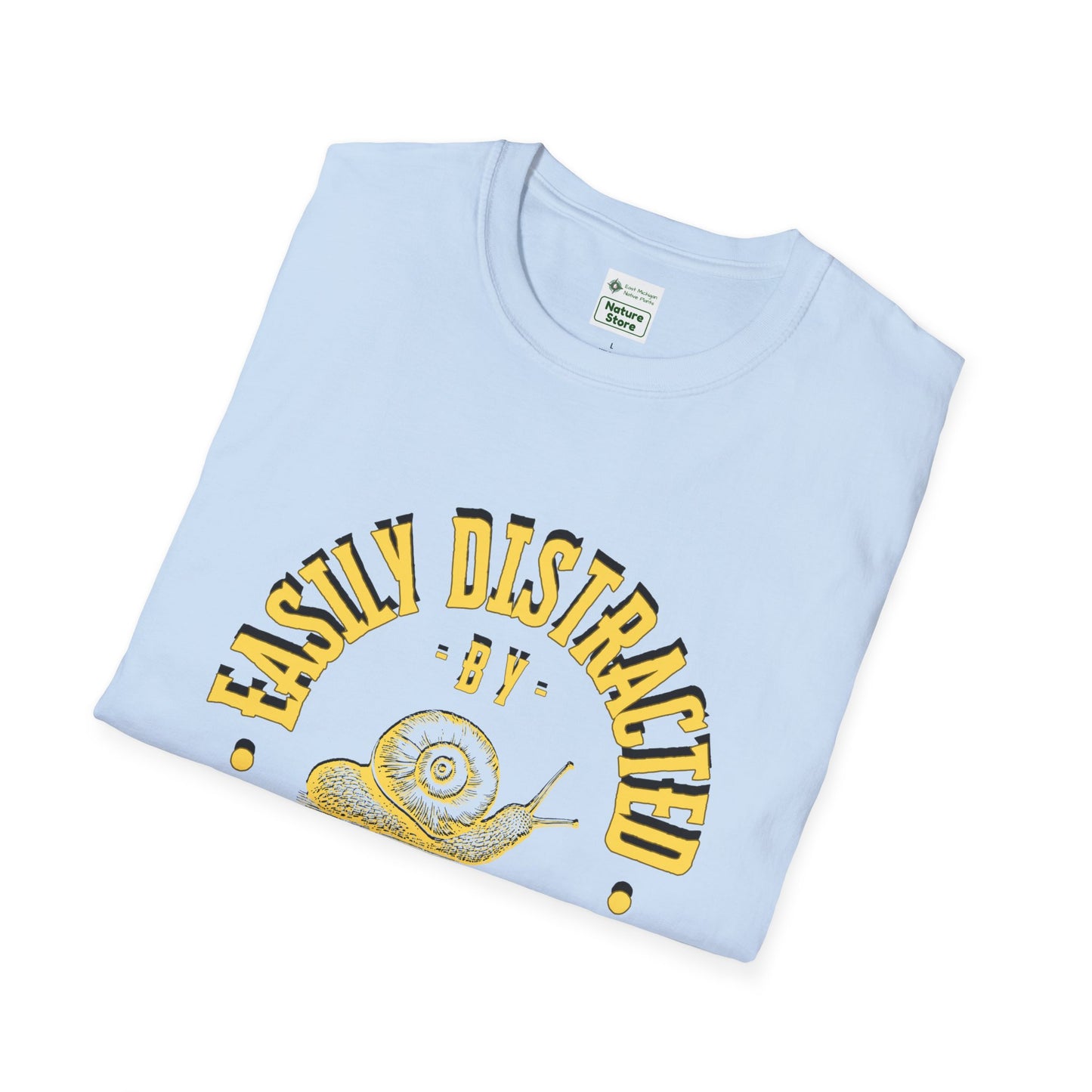 Unisex Softstyle T-Shirt, Distracted by Snails