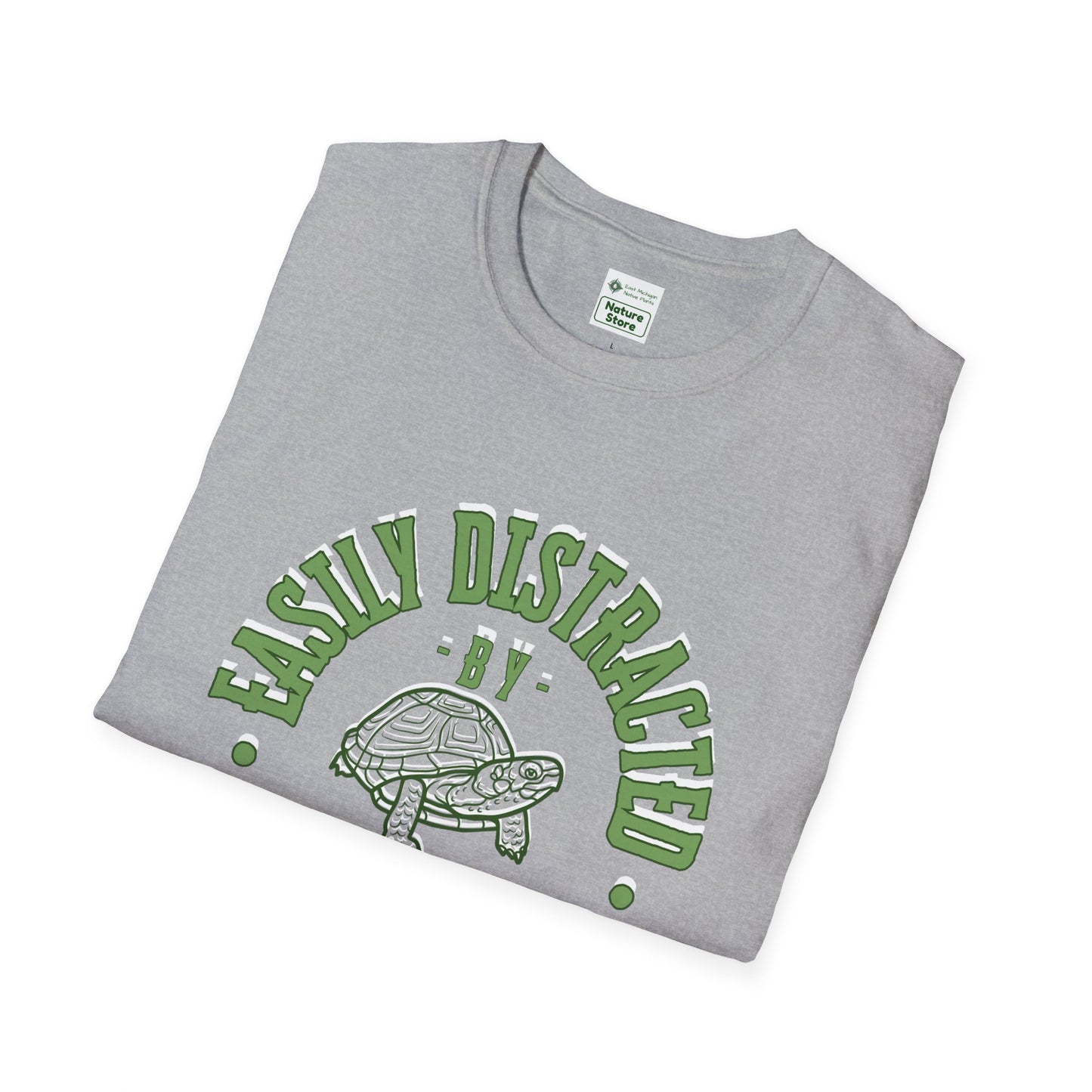 Unisex Softstyle T-Shirt, Distracted by Turtles