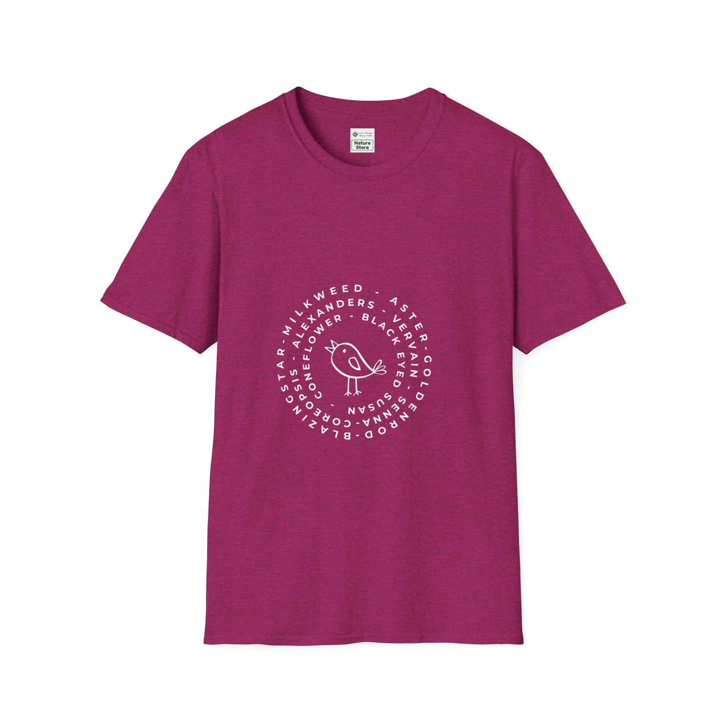 T-Shirt Unisex Softstyle, Native Plants & Birds